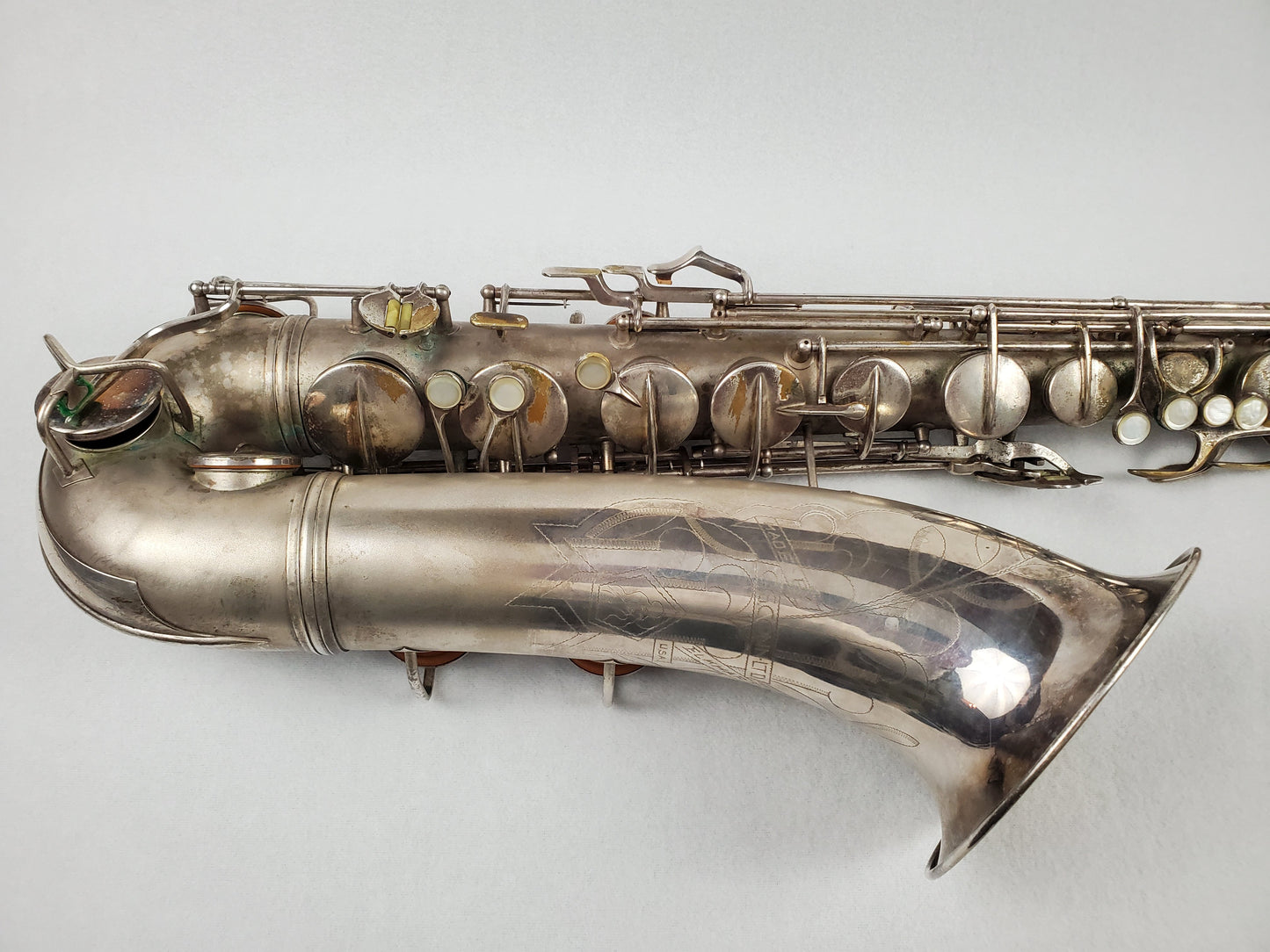 Conn 10M Tenor Saxophone 274xxx - Silver Plated w Gold Wash Bell
