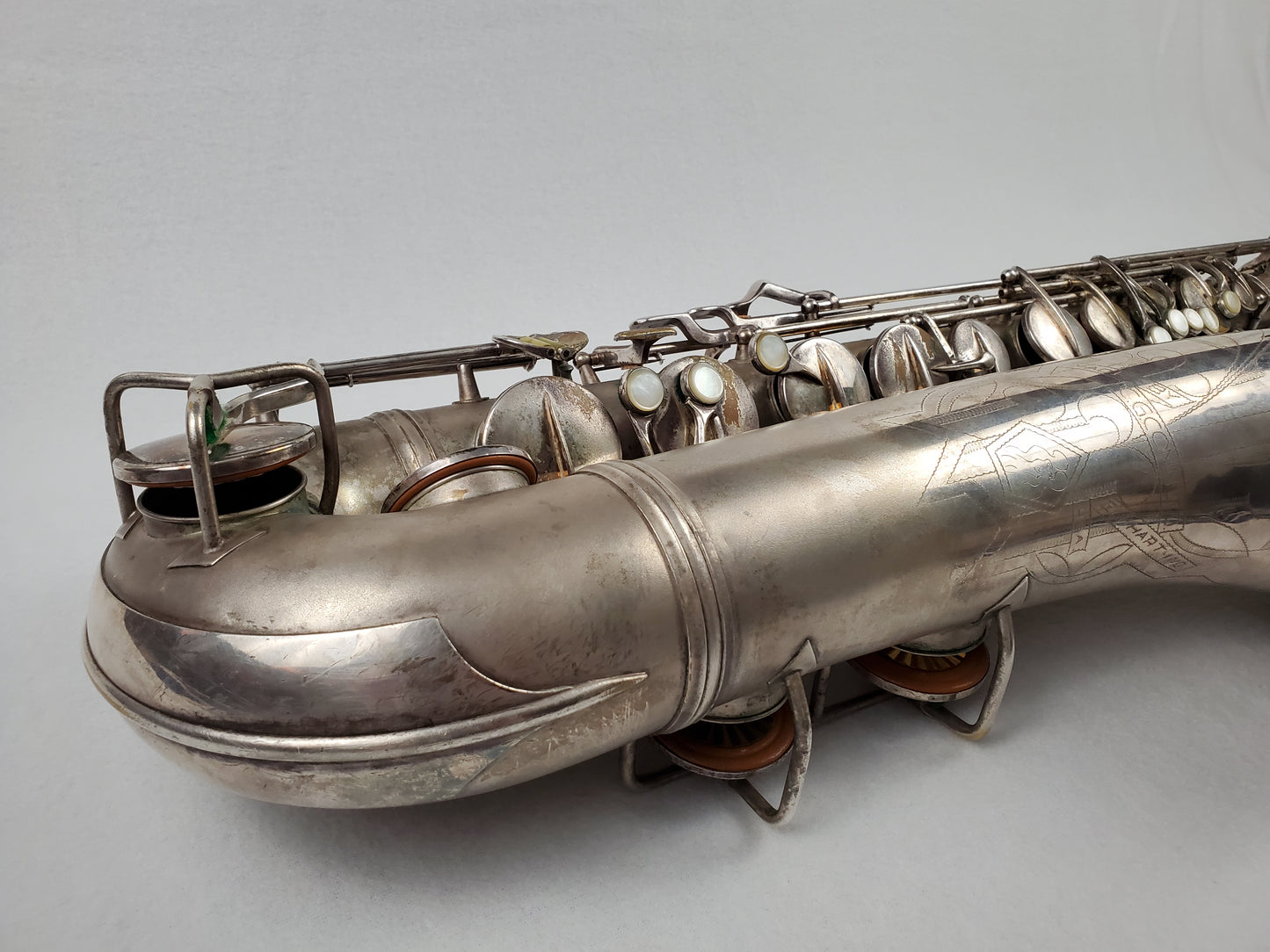 Conn 10M Tenor Saxophone 274xxx - Silver Plated w Gold Wash Bell