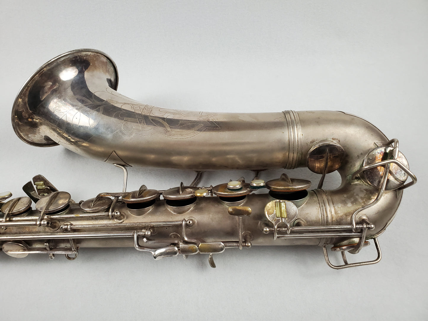 Conn 10M Tenor Saxophone 274xxx - Silver Plated w Gold Wash Bell