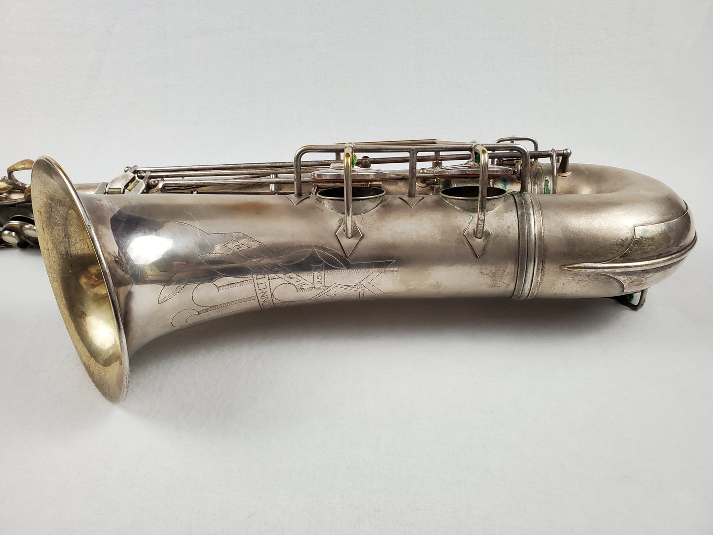 Conn 10M Tenor Saxophone 274xxx - Silver Plated w Gold Wash Bell