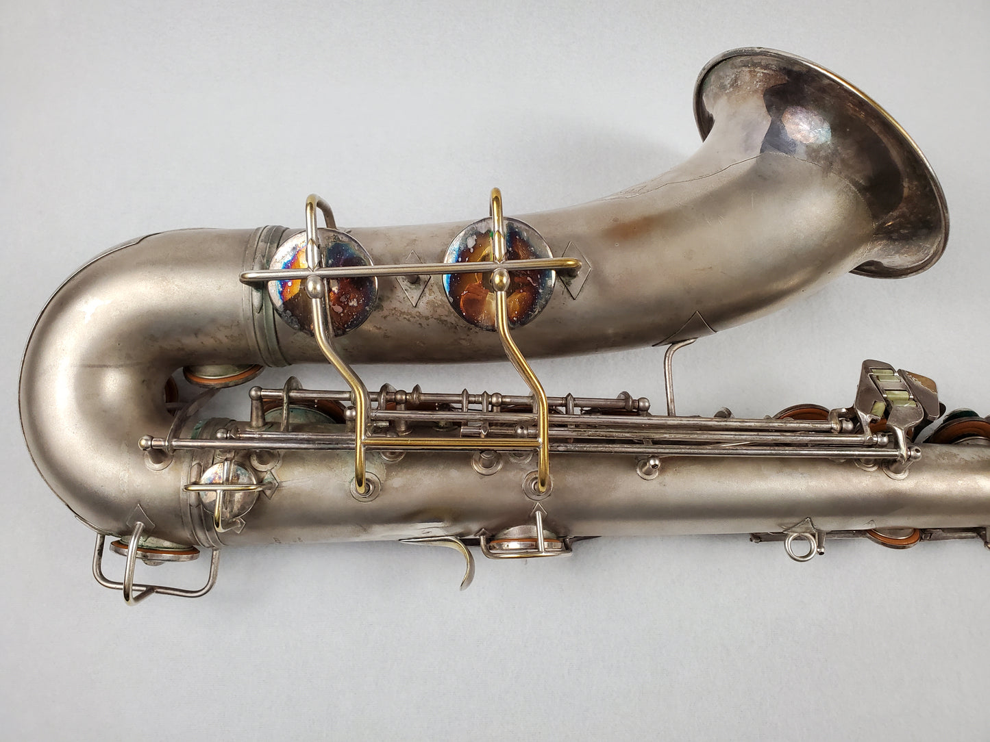 Conn 10M Tenor Saxophone 274xxx - Silver Plated w Gold Wash Bell