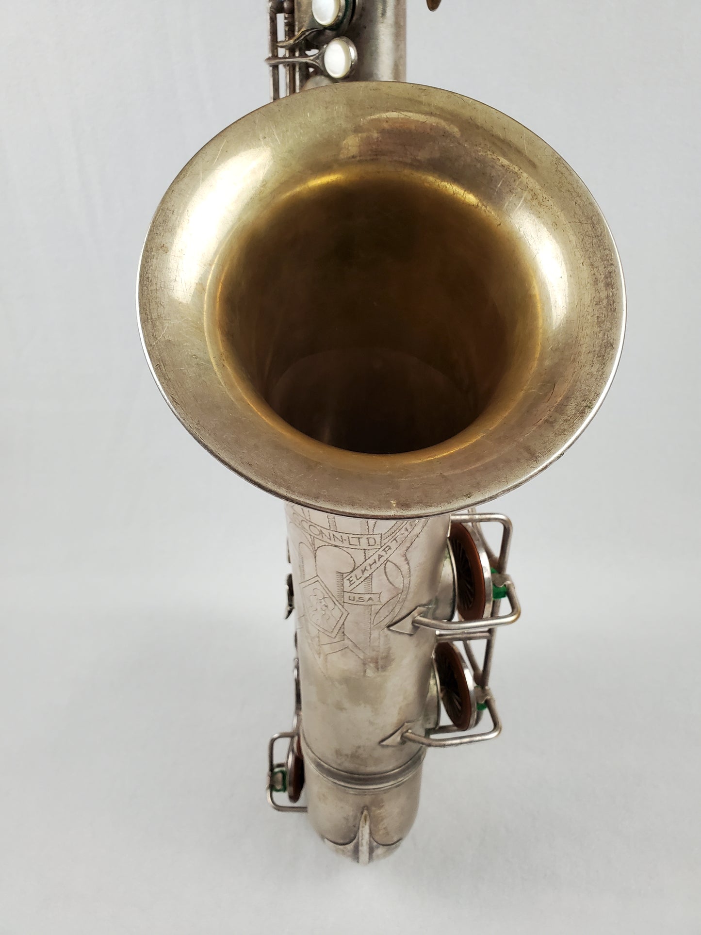 Conn 10M Tenor Saxophone 274xxx - Silver Plated w Gold Wash Bell