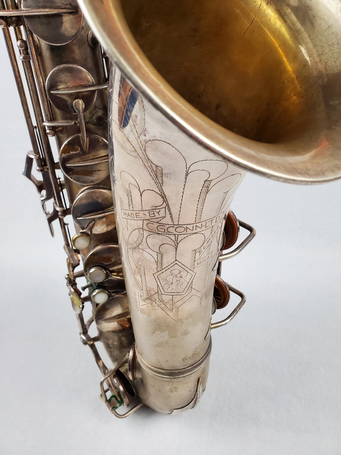 Conn 10M Tenor Saxophone 274xxx - Silver Plated w Gold Wash Bell