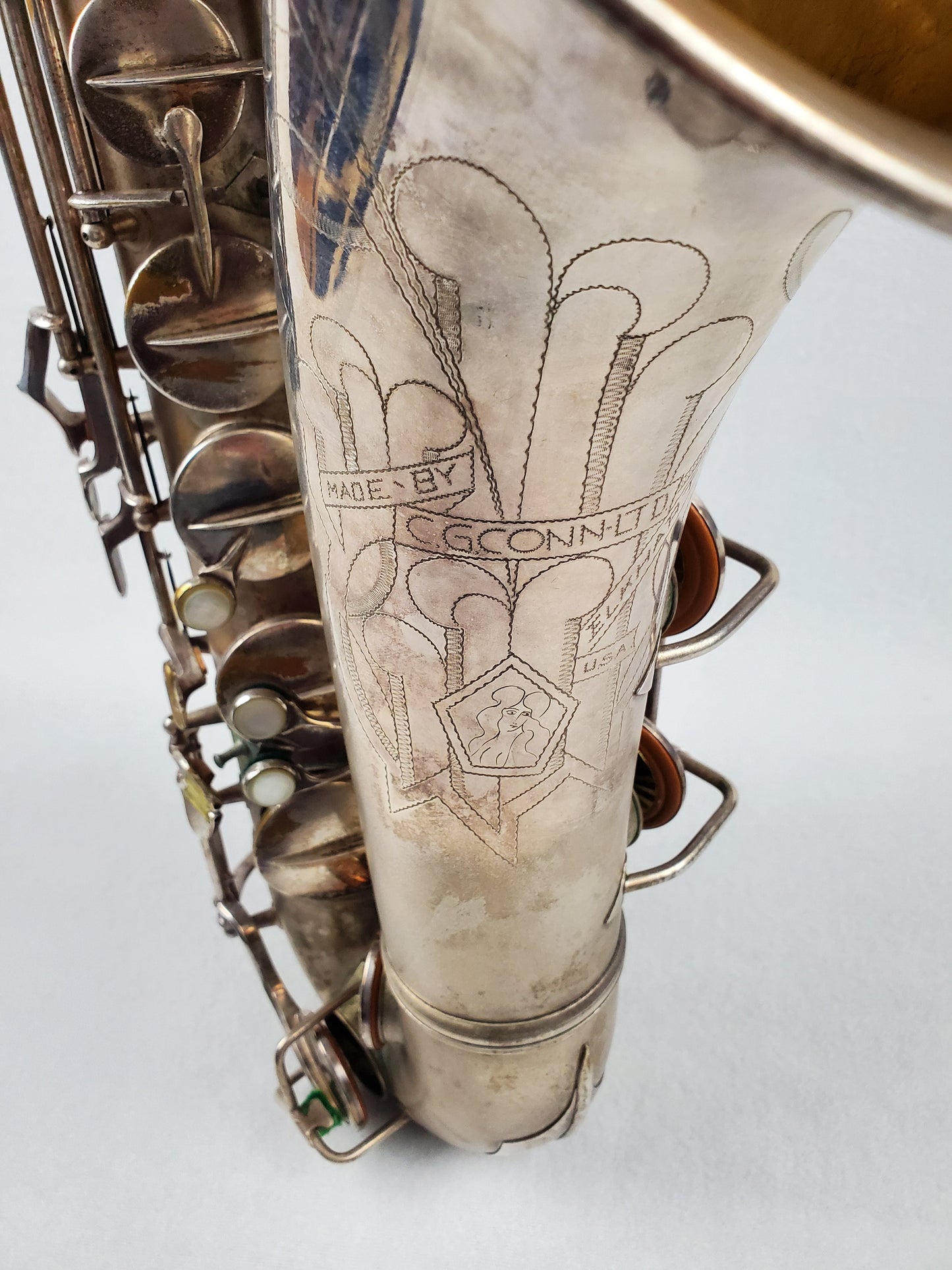 Conn 10M Tenor Saxophone 274xxx - Silver Plated w Gold Wash Bell