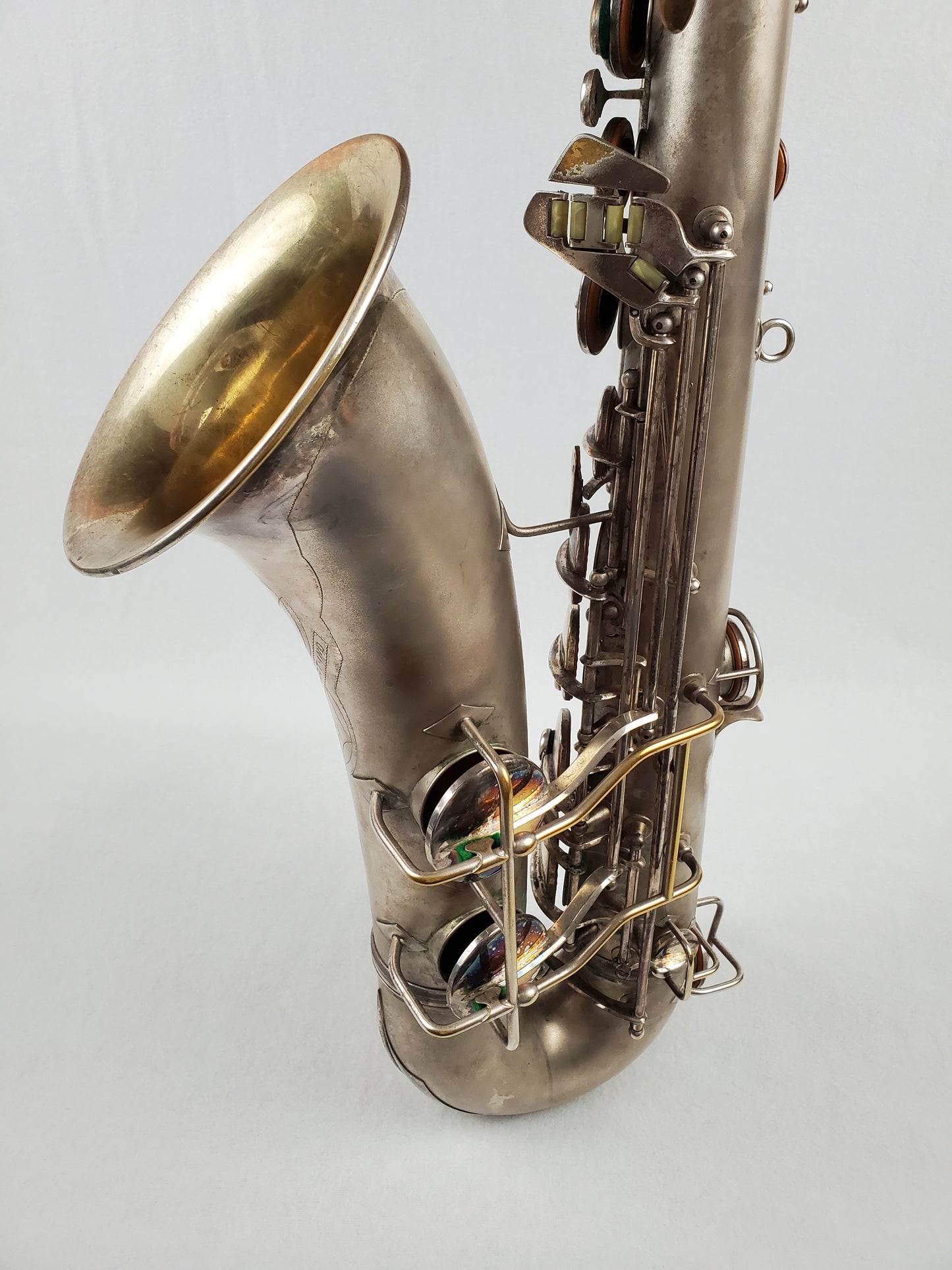 Conn 10M Tenor Saxophone 274xxx - Silver Plated w Gold Wash Bell