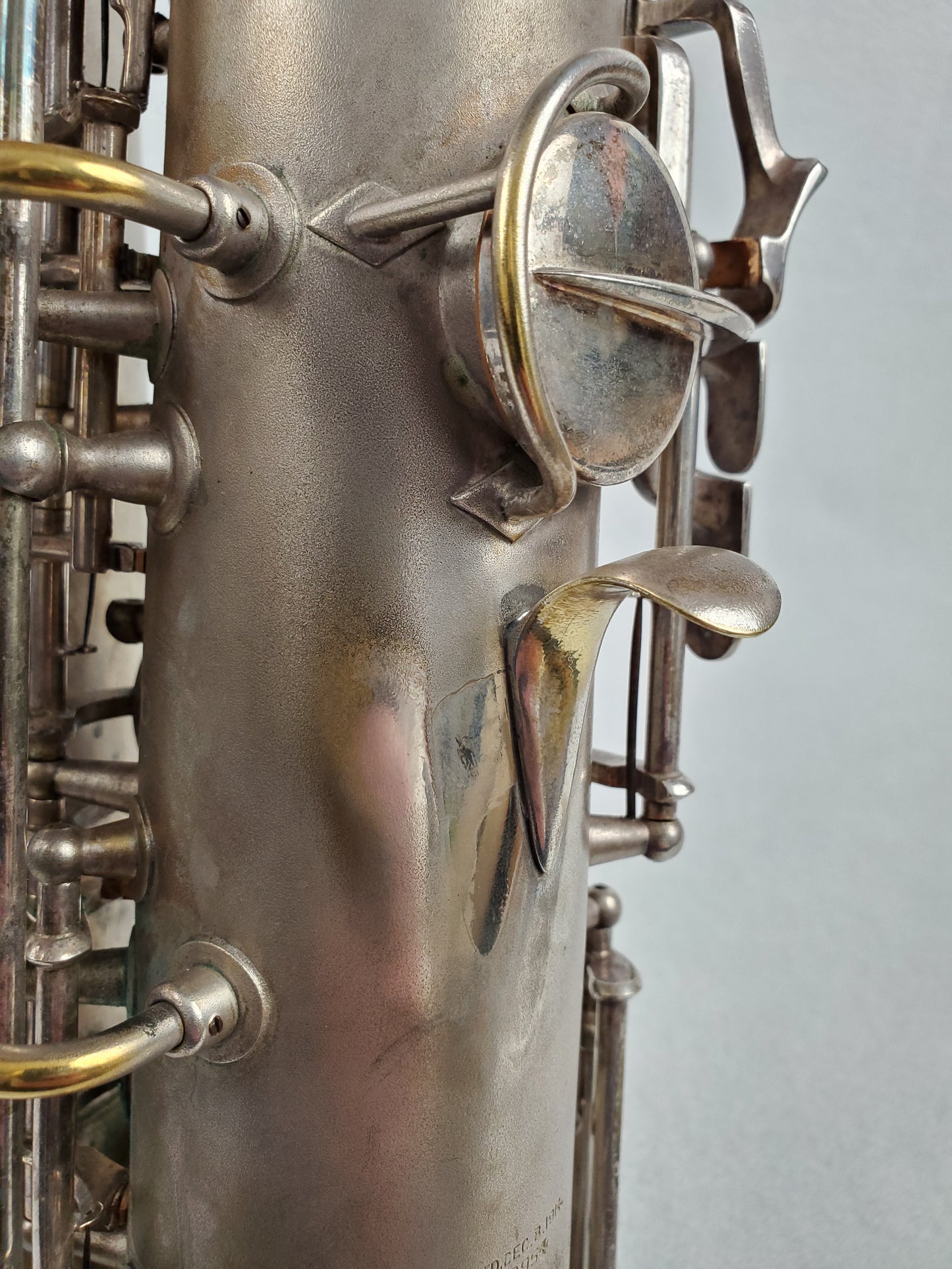 Conn 10M Tenor Saxophone 274xxx - Silver Plated w Gold Wash Bell