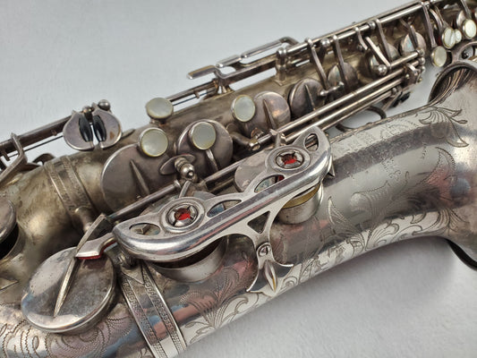 Selmer Balanced Action BA Alto Saxophone 22xxx - Satin Silver Plated w Gold Wash Bell