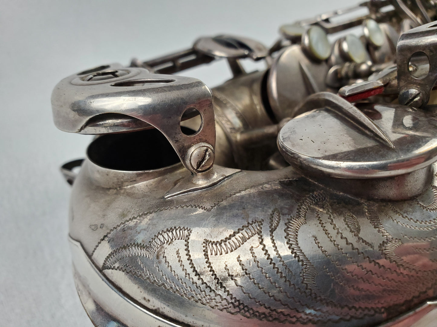 Selmer Balanced Action BA Alto Saxophone 22xxx - Satin Silver Plated w Gold Wash Bell