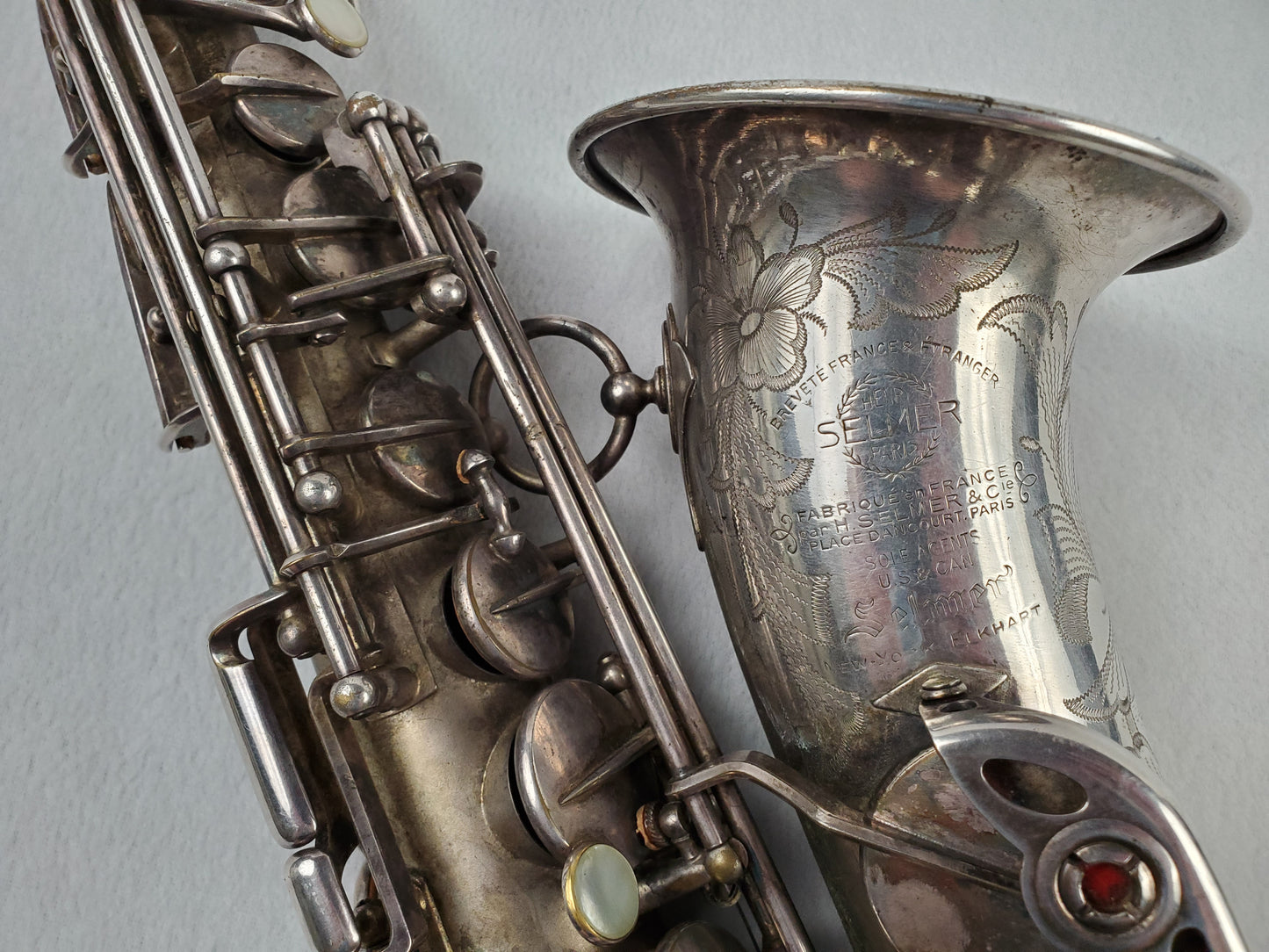 Selmer Balanced Action BA Alto Saxophone 22xxx - Satin Silver Plated w Gold Wash Bell