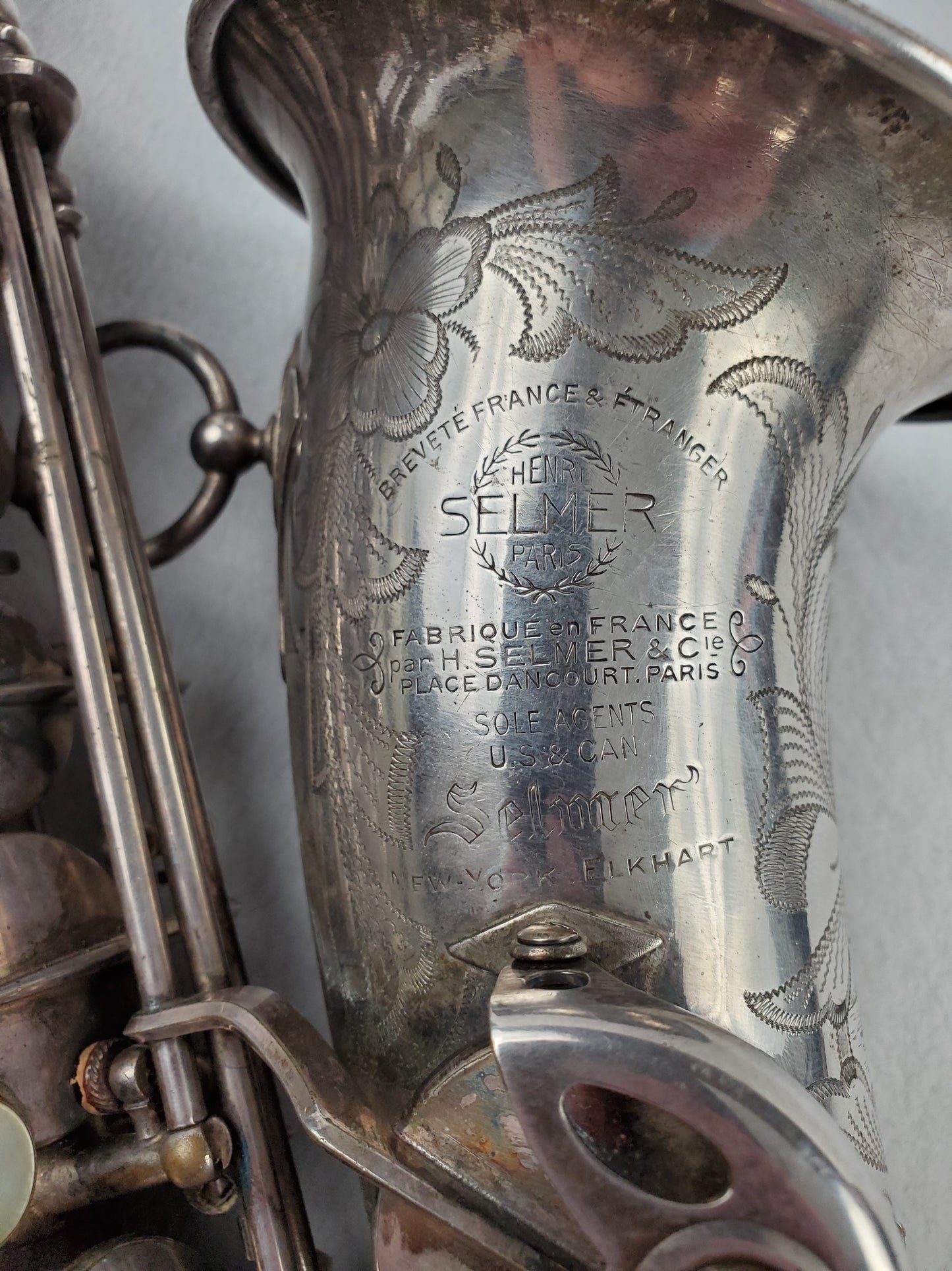 Selmer Balanced Action BA Alto Saxophone 22xxx - Satin Silver Plated w Gold Wash Bell