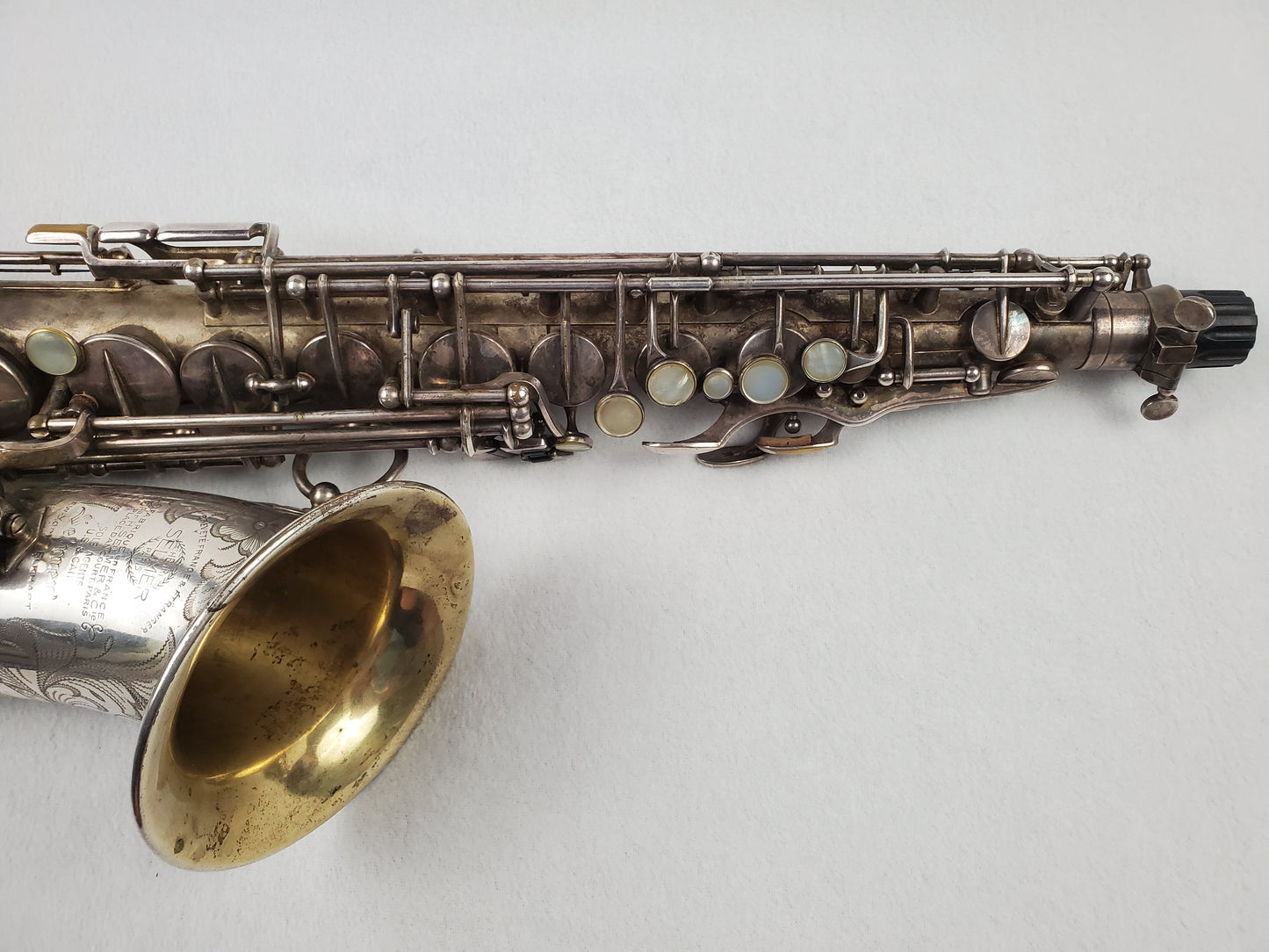 Selmer Balanced Action BA Alto Saxophone 22xxx - Satin Silver Plated w Gold Wash Bell