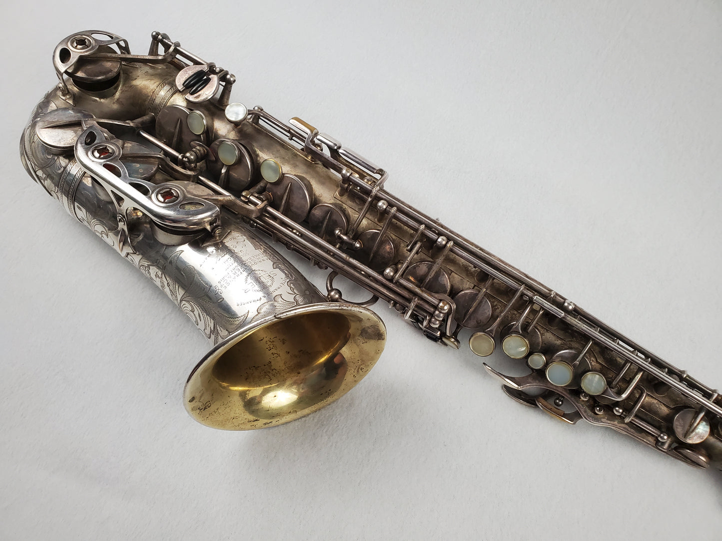 Selmer Balanced Action BA Alto Saxophone 22xxx - Satin Silver Plated w Gold Wash Bell