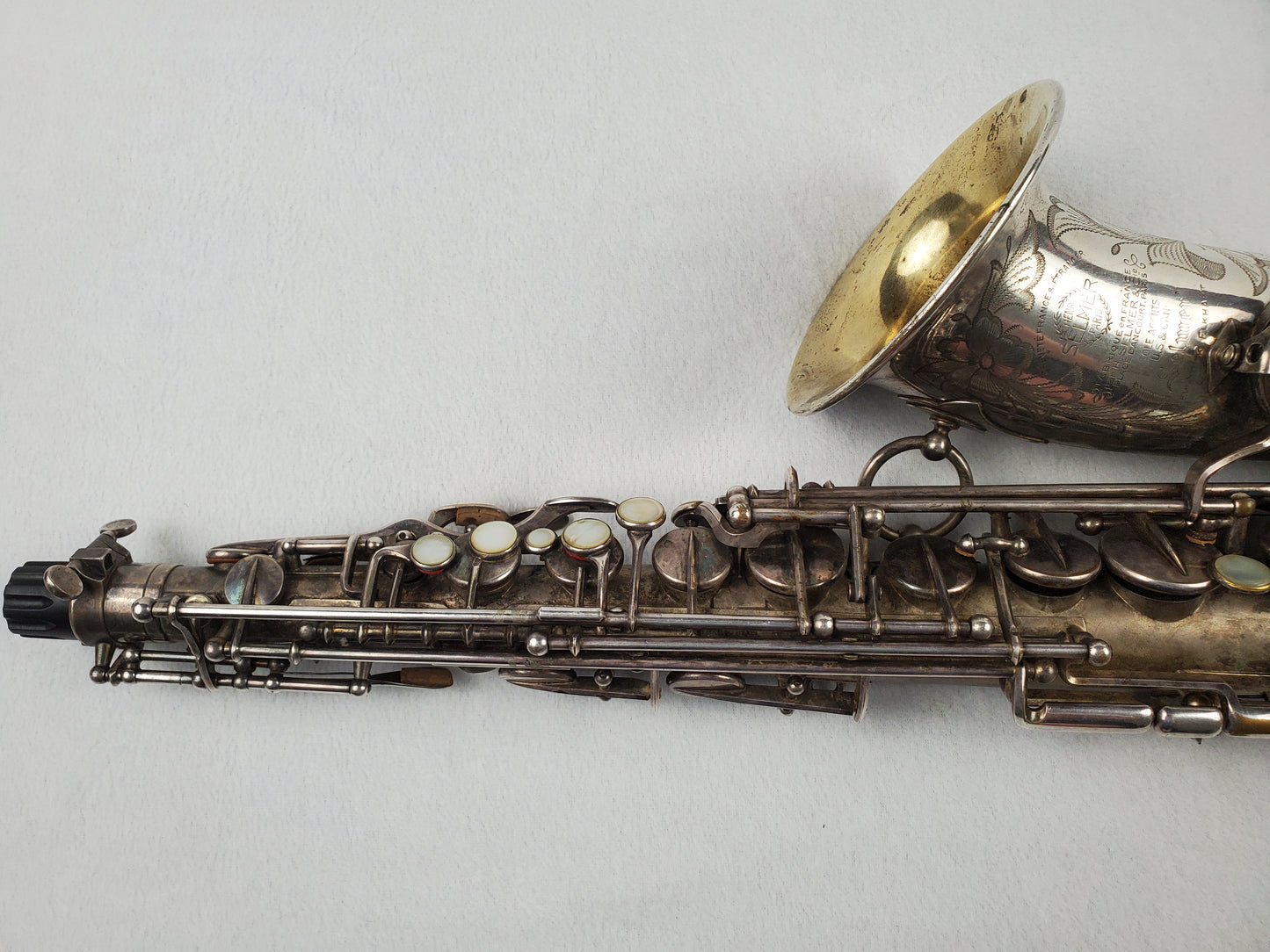 Selmer Balanced Action BA Alto Saxophone 22xxx - Satin Silver Plated w Gold Wash Bell
