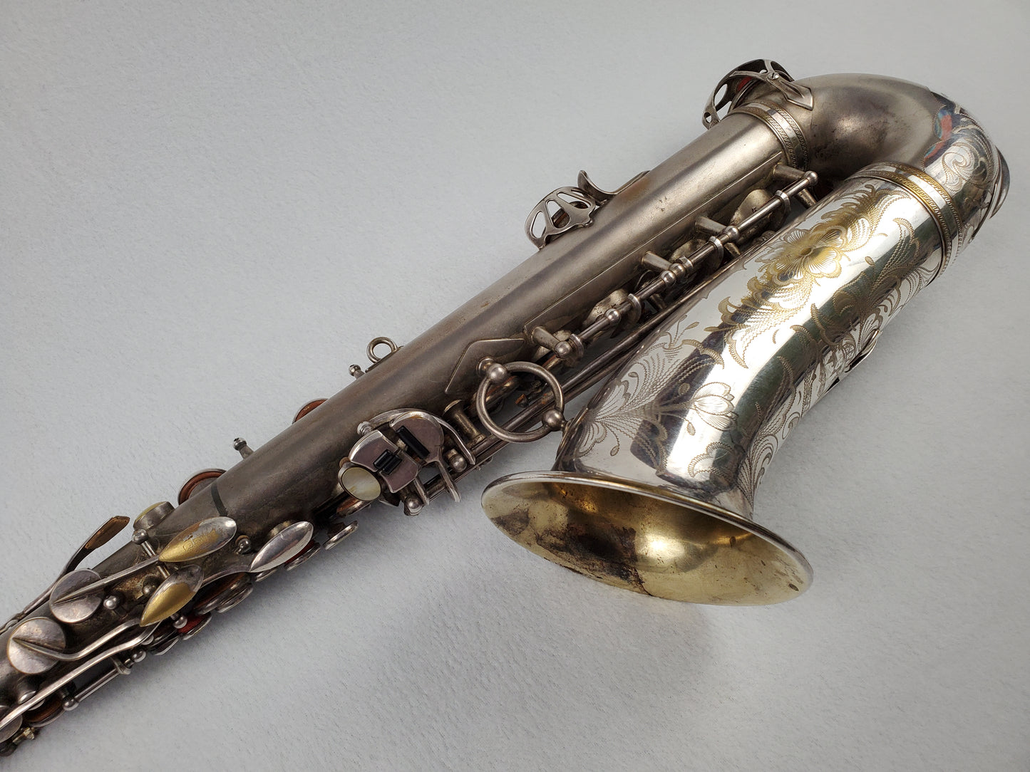Selmer Balanced Action BA Alto Saxophone 22xxx - Satin Silver Plated w Gold Wash Bell