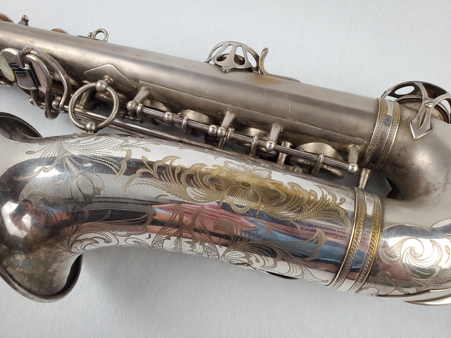 Selmer Balanced Action BA Alto Saxophone 22xxx - Satin Silver Plated w Gold Wash Bell