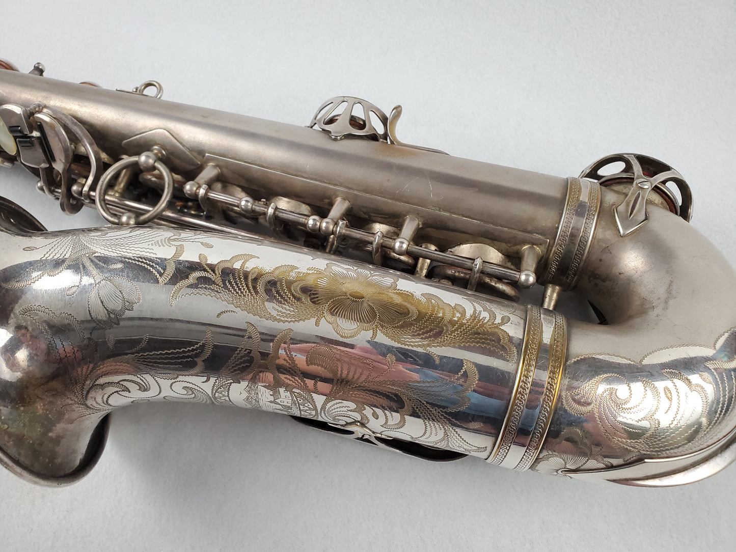 Selmer Balanced Action BA Alto Saxophone 22xxx - Satin Silver Plated w Gold Wash Bell