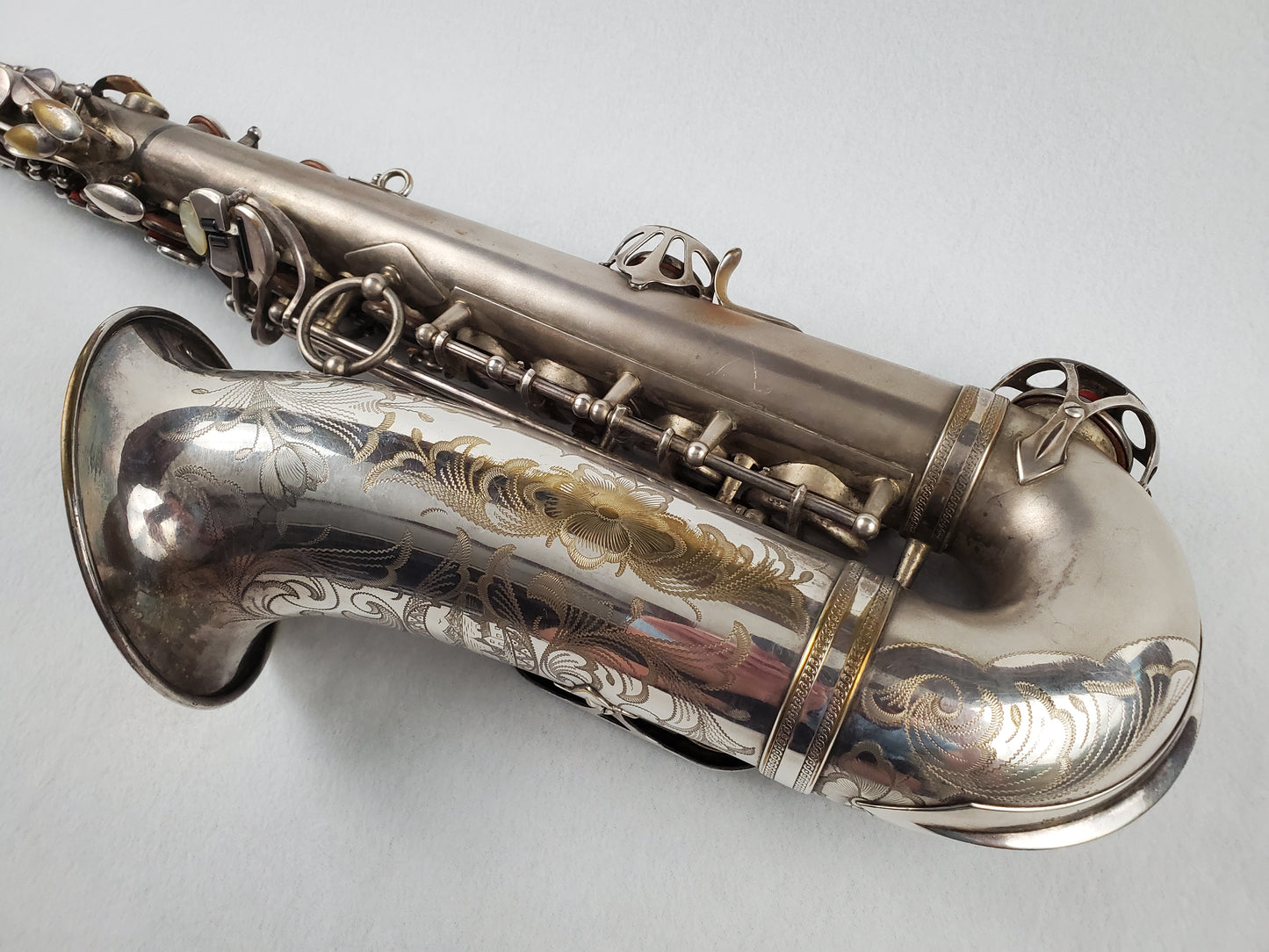 Selmer Balanced Action BA Alto Saxophone 22xxx - Satin Silver Plated w Gold Wash Bell
