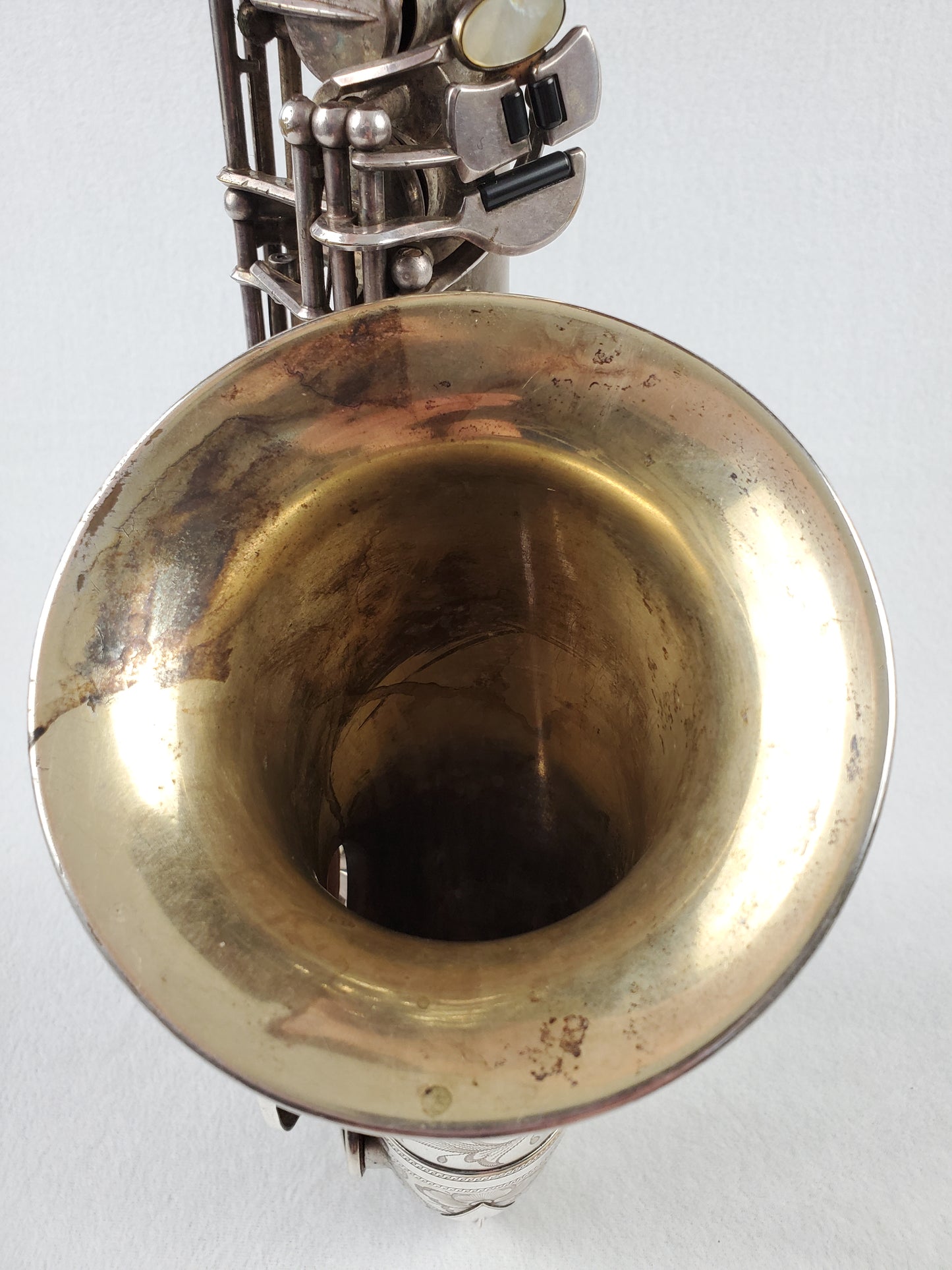 Selmer Balanced Action BA Alto Saxophone 22xxx - Satin Silver Plated w Gold Wash Bell