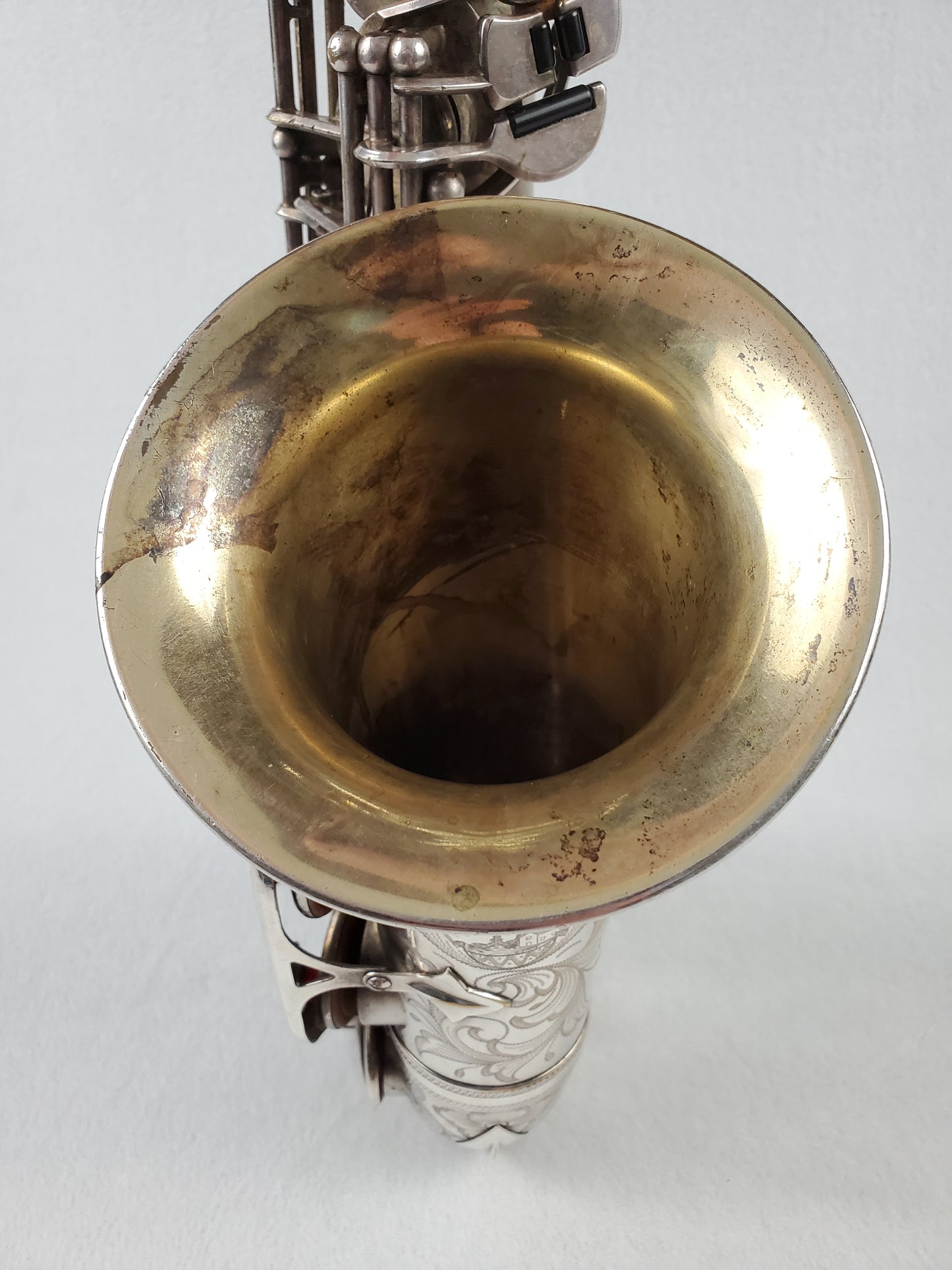 Selmer Balanced Action BA Alto Saxophone 22xxx - Satin Silver Plated w Gold Wash Bell