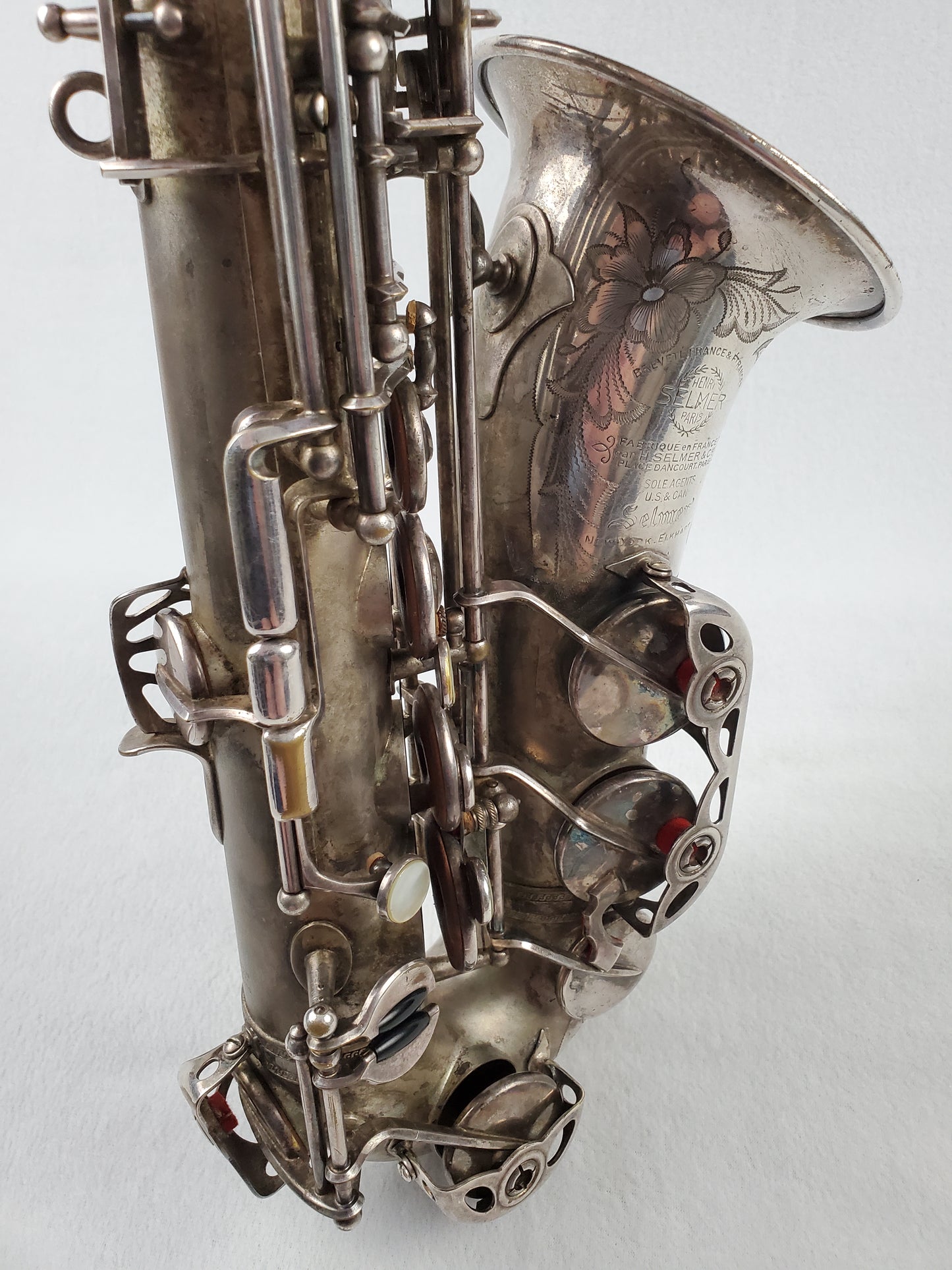 Selmer Balanced Action BA Alto Saxophone 22xxx - Satin Silver Plated w Gold Wash Bell