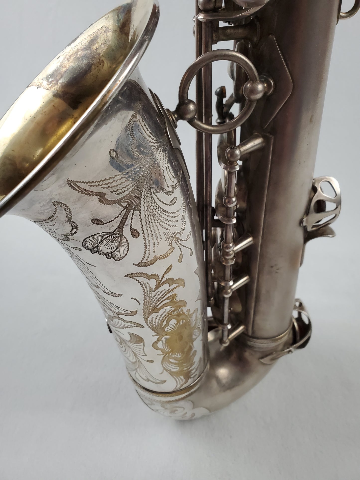 Selmer Balanced Action BA Alto Saxophone 22xxx - Satin Silver Plated w Gold Wash Bell