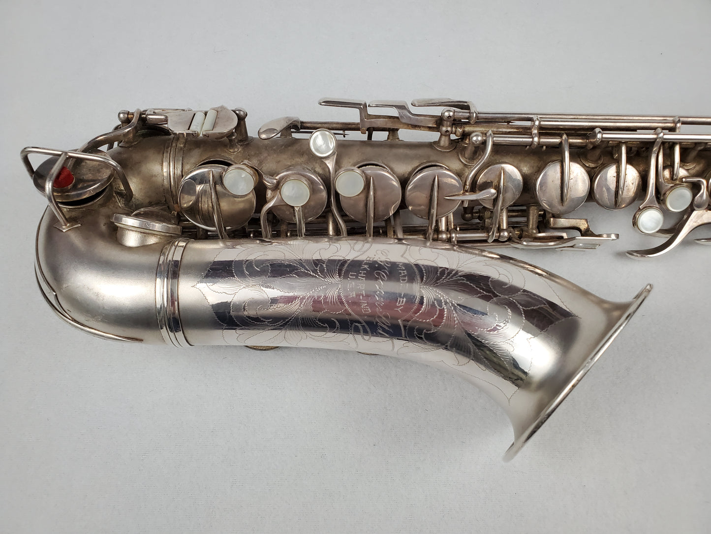 Conn F Mezzo Soprano Saxophone 213xxx - Silver Plated w Gold Wash Bell