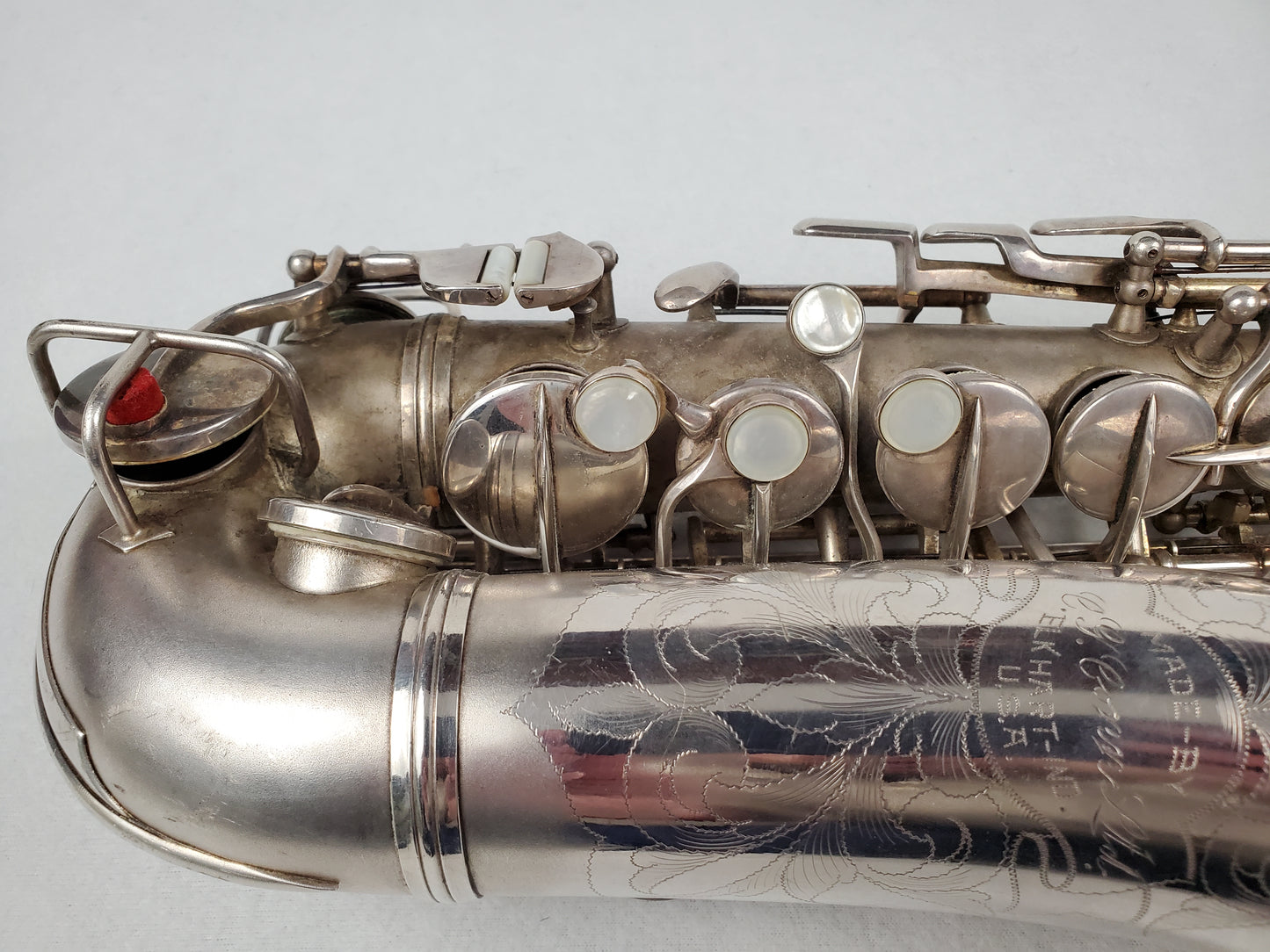 Conn F Mezzo Soprano Saxophone 213xxx - Silver Plated w Gold Wash Bell