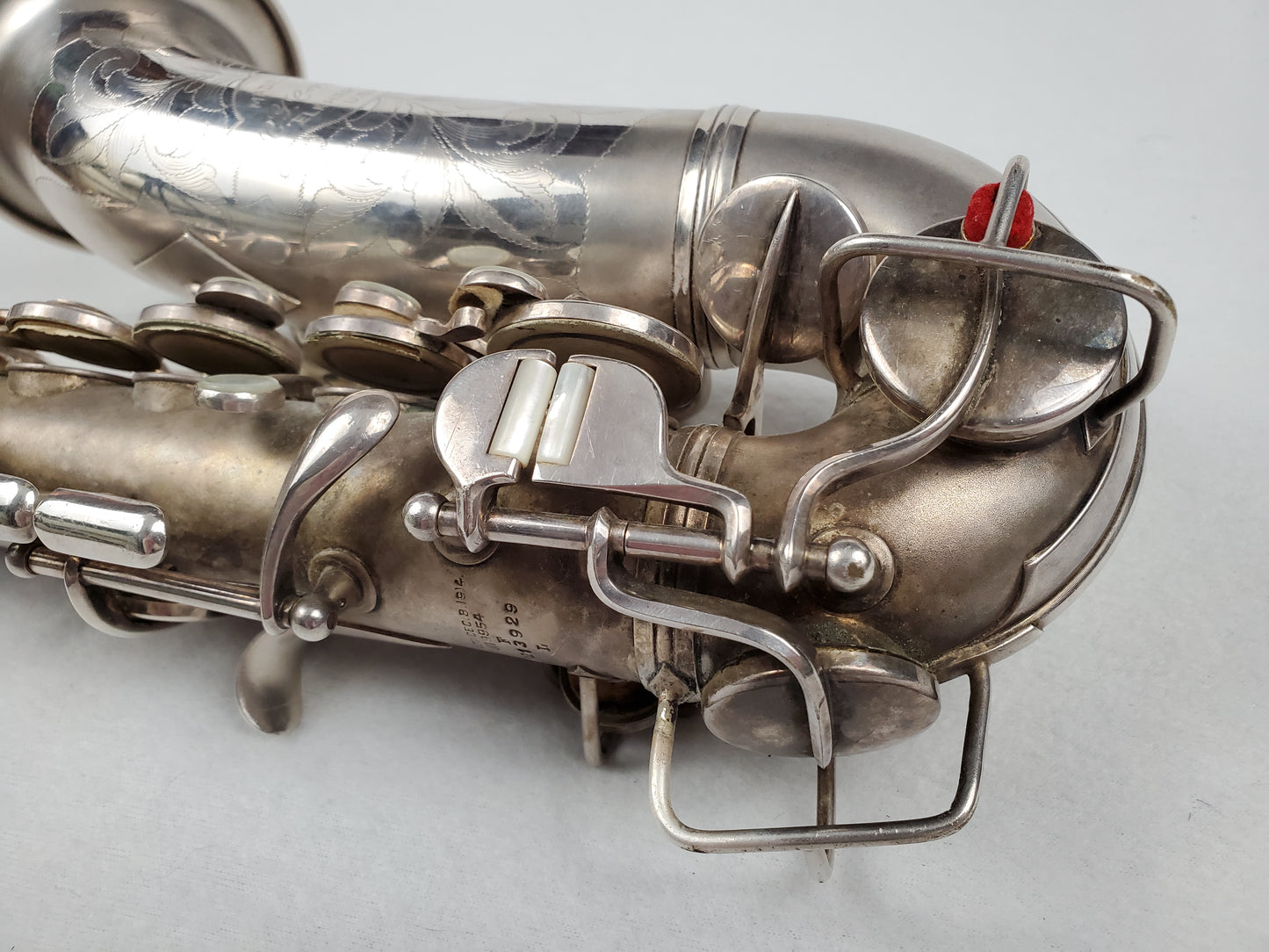 Conn F Mezzo Soprano Saxophone 213xxx - Silver Plated w Gold Wash Bell