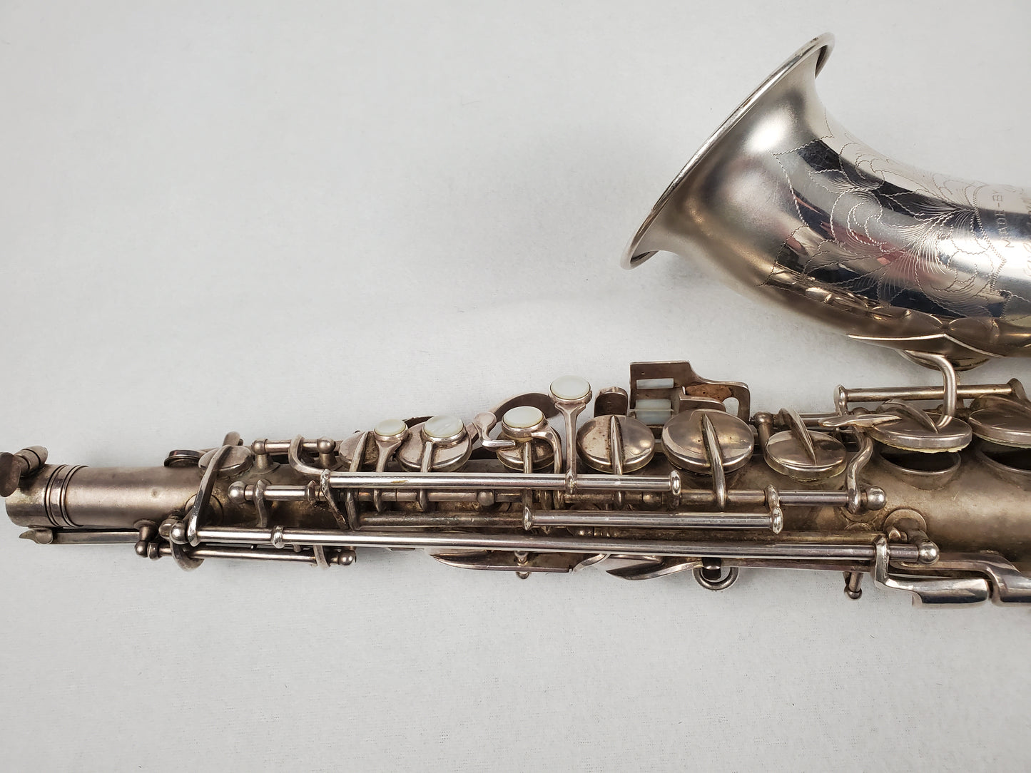 Conn F Mezzo Soprano Saxophone 213xxx - Silver Plated w Gold Wash Bell