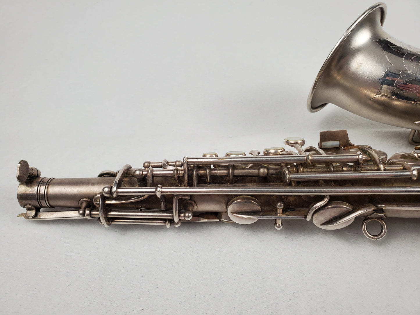 Conn F Mezzo Soprano Saxophone 213xxx - Silver Plated w Gold Wash Bell