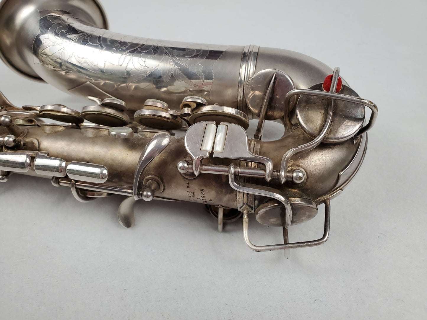 Conn F Mezzo Soprano Saxophone 213xxx - Silver Plated w Gold Wash Bell