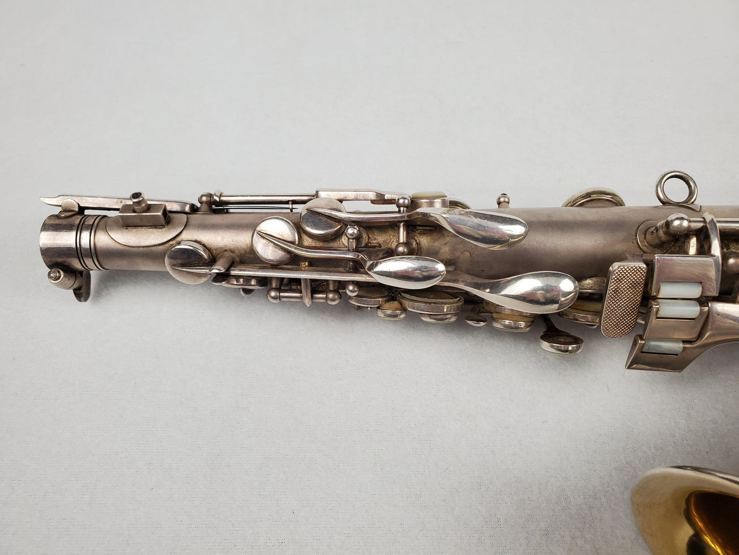 Conn F Mezzo Soprano Saxophone 213xxx - Silver Plated w Gold Wash Bell