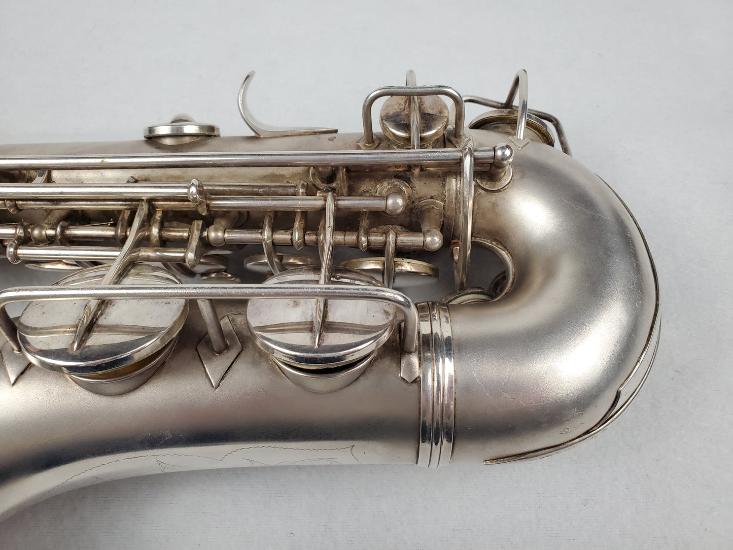 Conn F Mezzo Soprano Saxophone 213xxx - Silver Plated w Gold Wash Bell