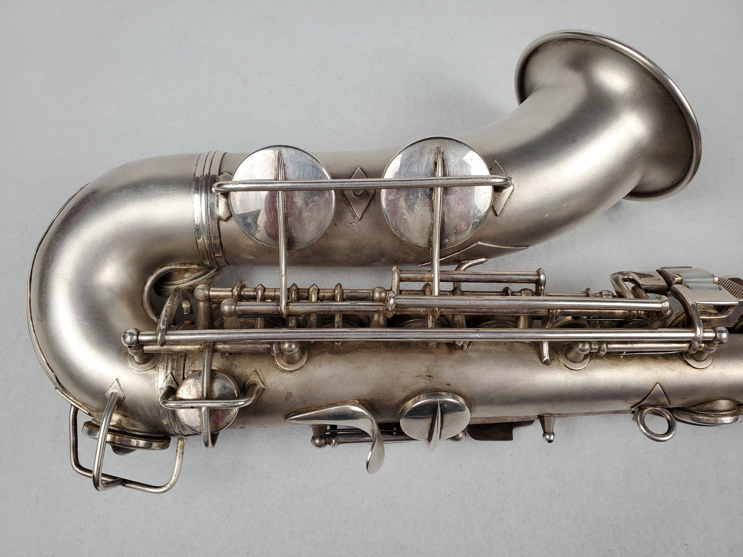 Conn F Mezzo Soprano Saxophone 213xxx - Silver Plated w Gold Wash Bell