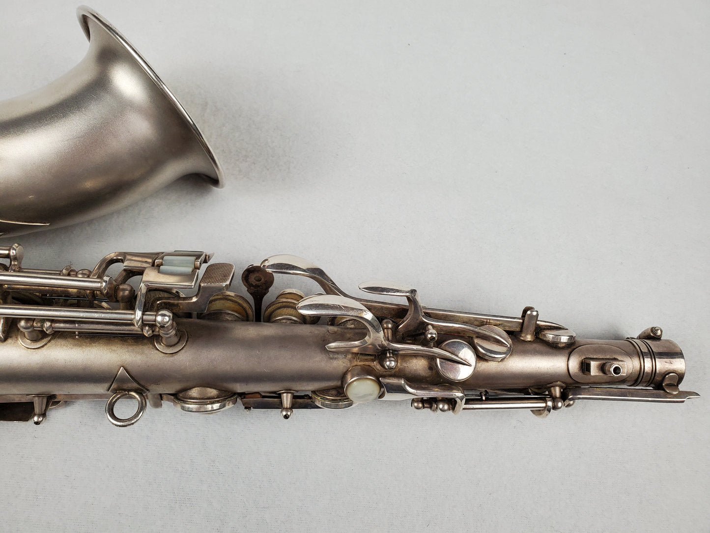 Conn F Mezzo Soprano Saxophone 213xxx - Silver Plated w Gold Wash Bell
