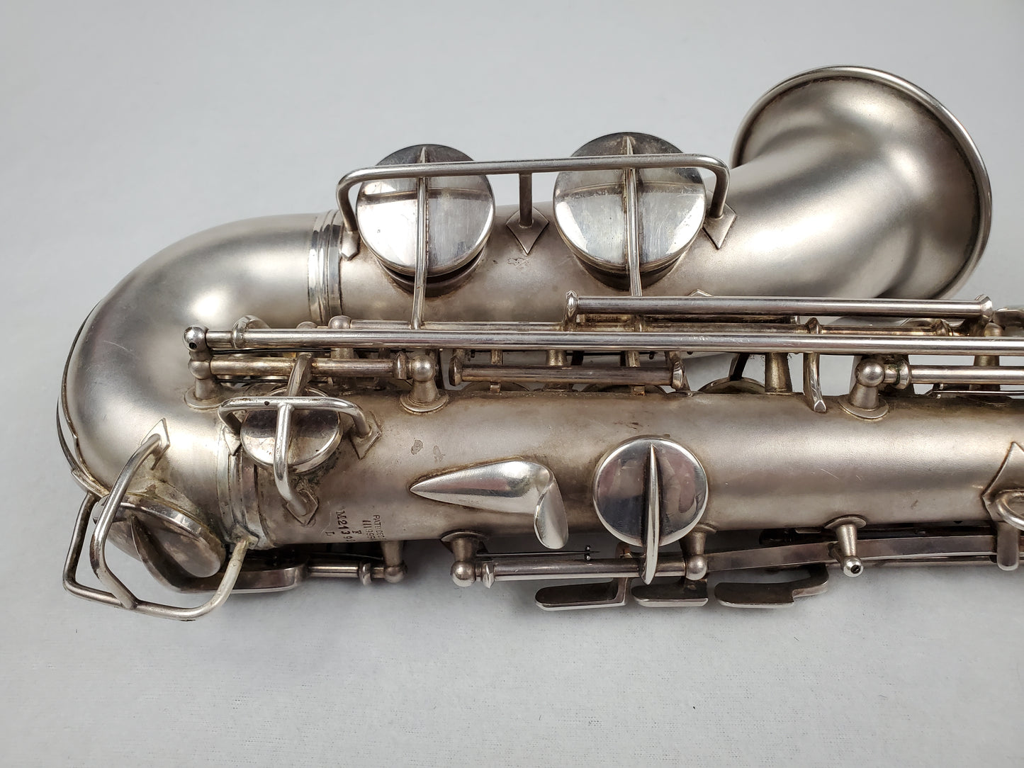 Conn F Mezzo Soprano Saxophone 213xxx - Silver Plated w Gold Wash Bell