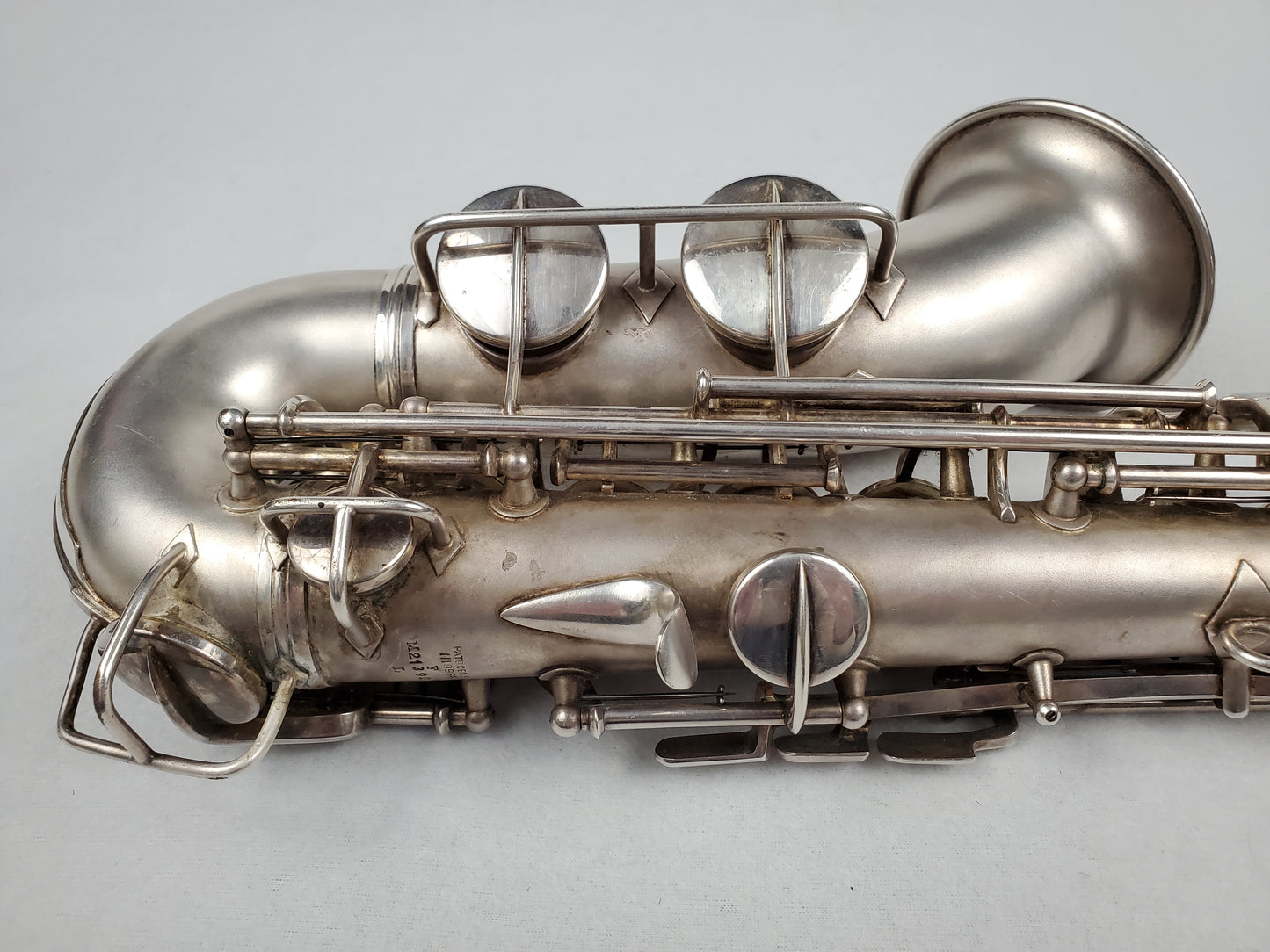 Conn F Mezzo Soprano Saxophone 213xxx - Silver Plated w Gold Wash Bell