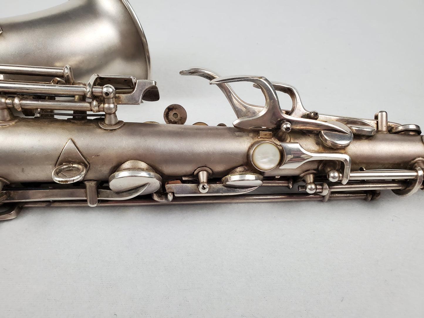 Conn F Mezzo Soprano Saxophone 213xxx - Silver Plated w Gold Wash Bell