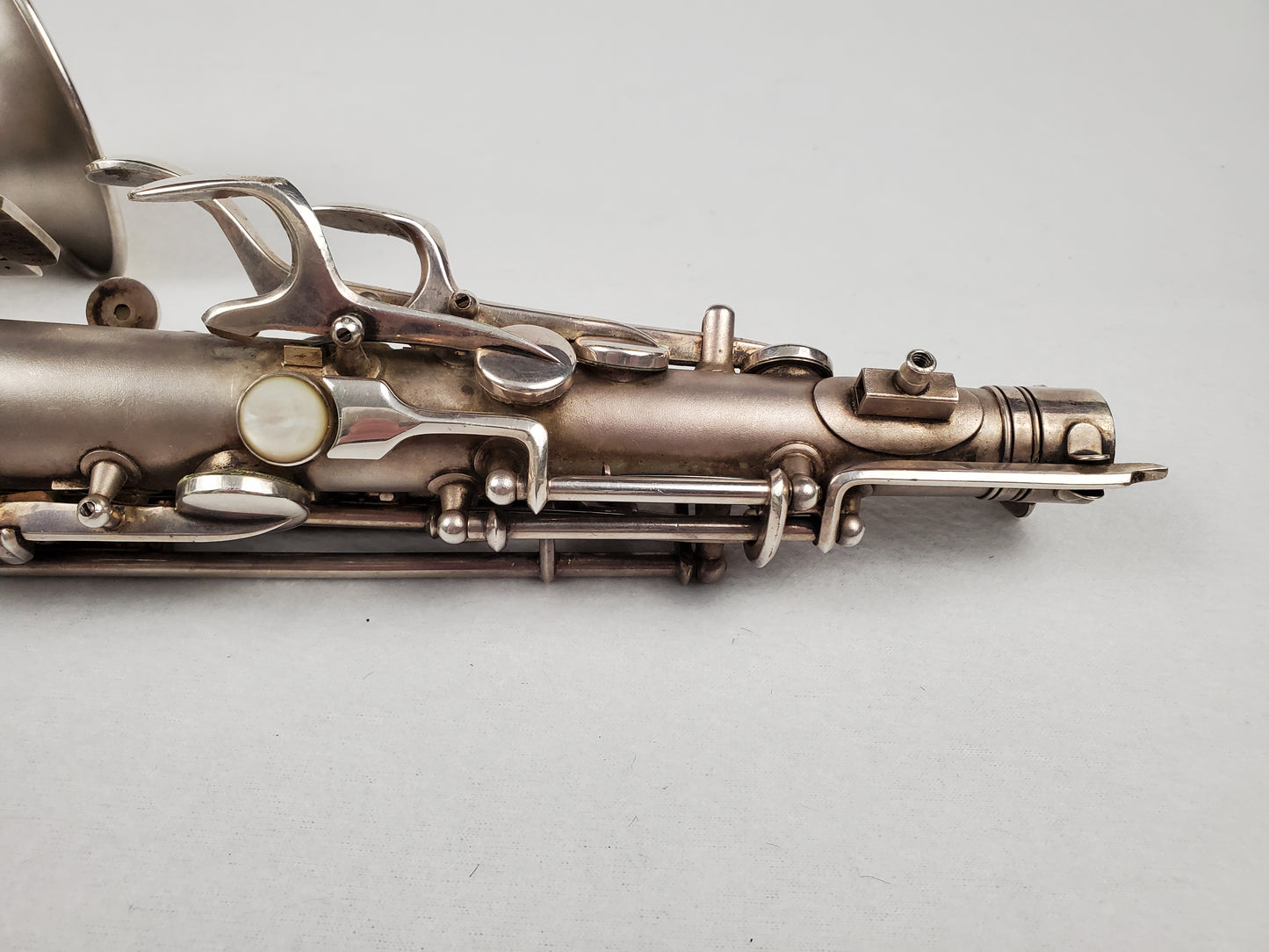 Conn F Mezzo Soprano Saxophone 213xxx - Silver Plated w Gold Wash Bell