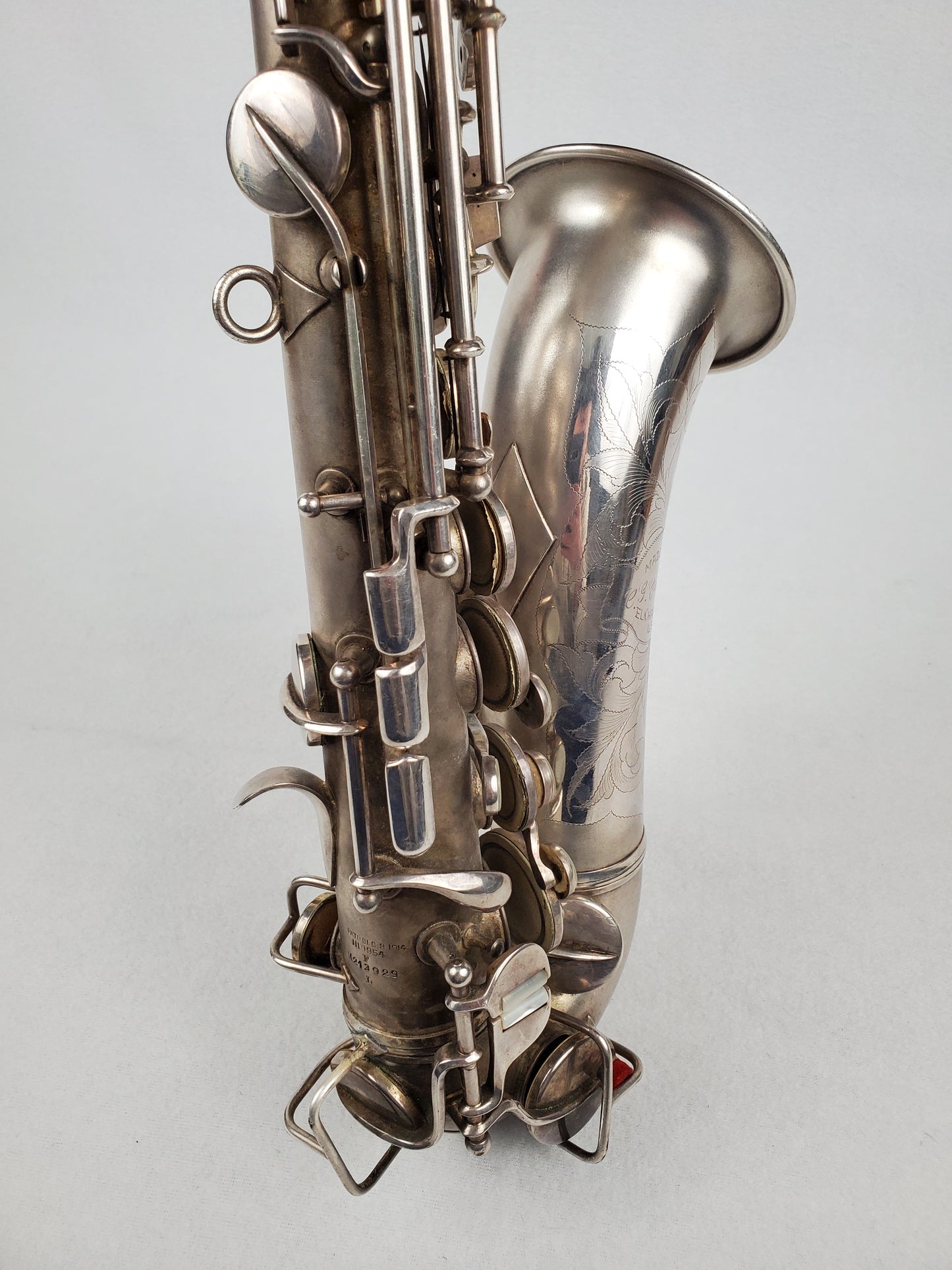 Conn F Mezzo Soprano Saxophone 213xxx - Silver Plated w Gold Wash Bell