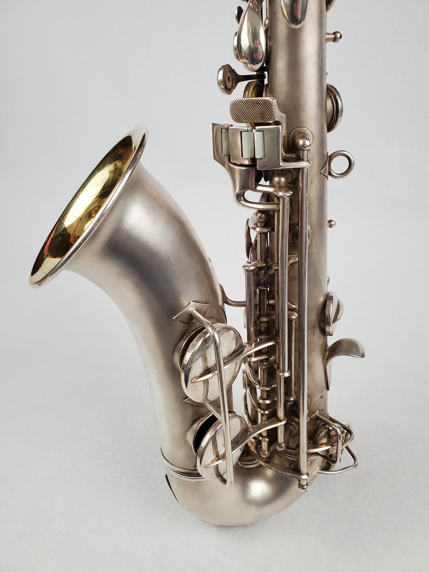 Conn F Mezzo Soprano Saxophone 213xxx - Silver Plated w Gold Wash Bell