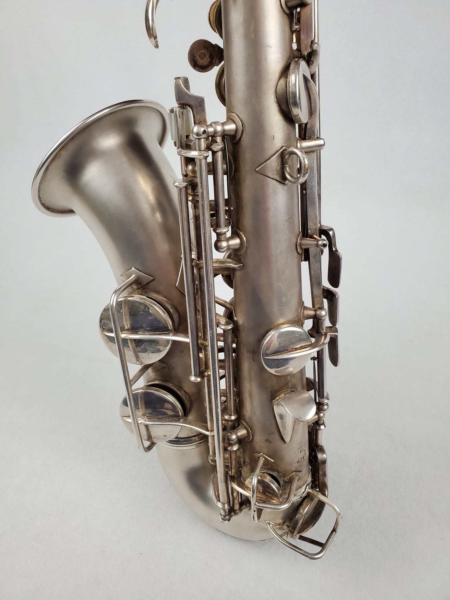 Conn F Mezzo Soprano Saxophone 213xxx - Silver Plated w Gold Wash Bell