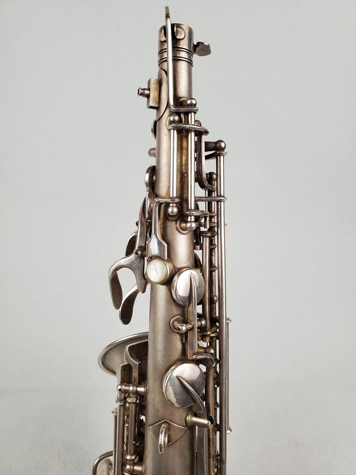 Conn F Mezzo Soprano Saxophone 213xxx - Silver Plated w Gold Wash Bell