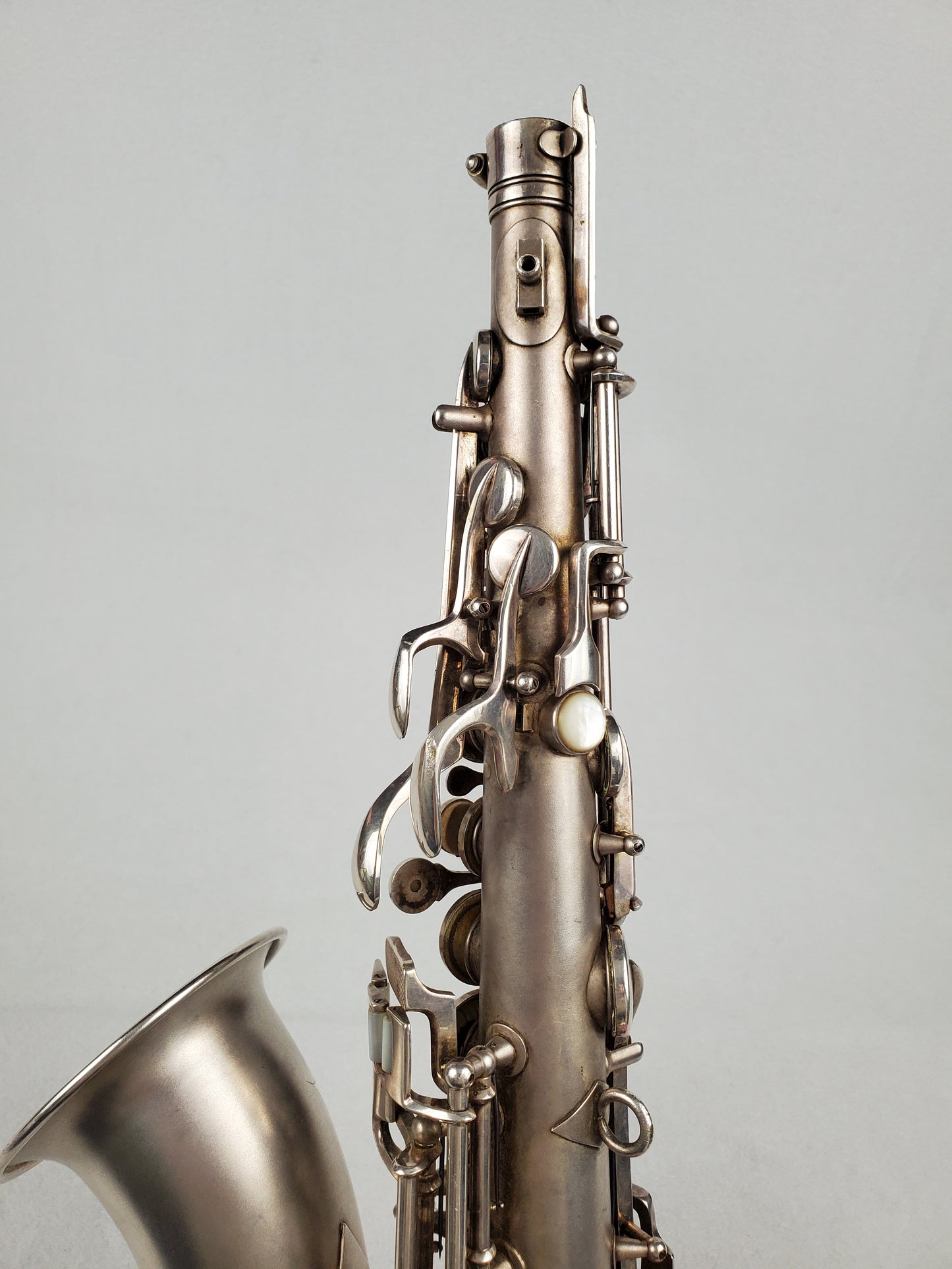 Conn F Mezzo Soprano Saxophone 213xxx - Silver Plated w Gold Wash Bell
