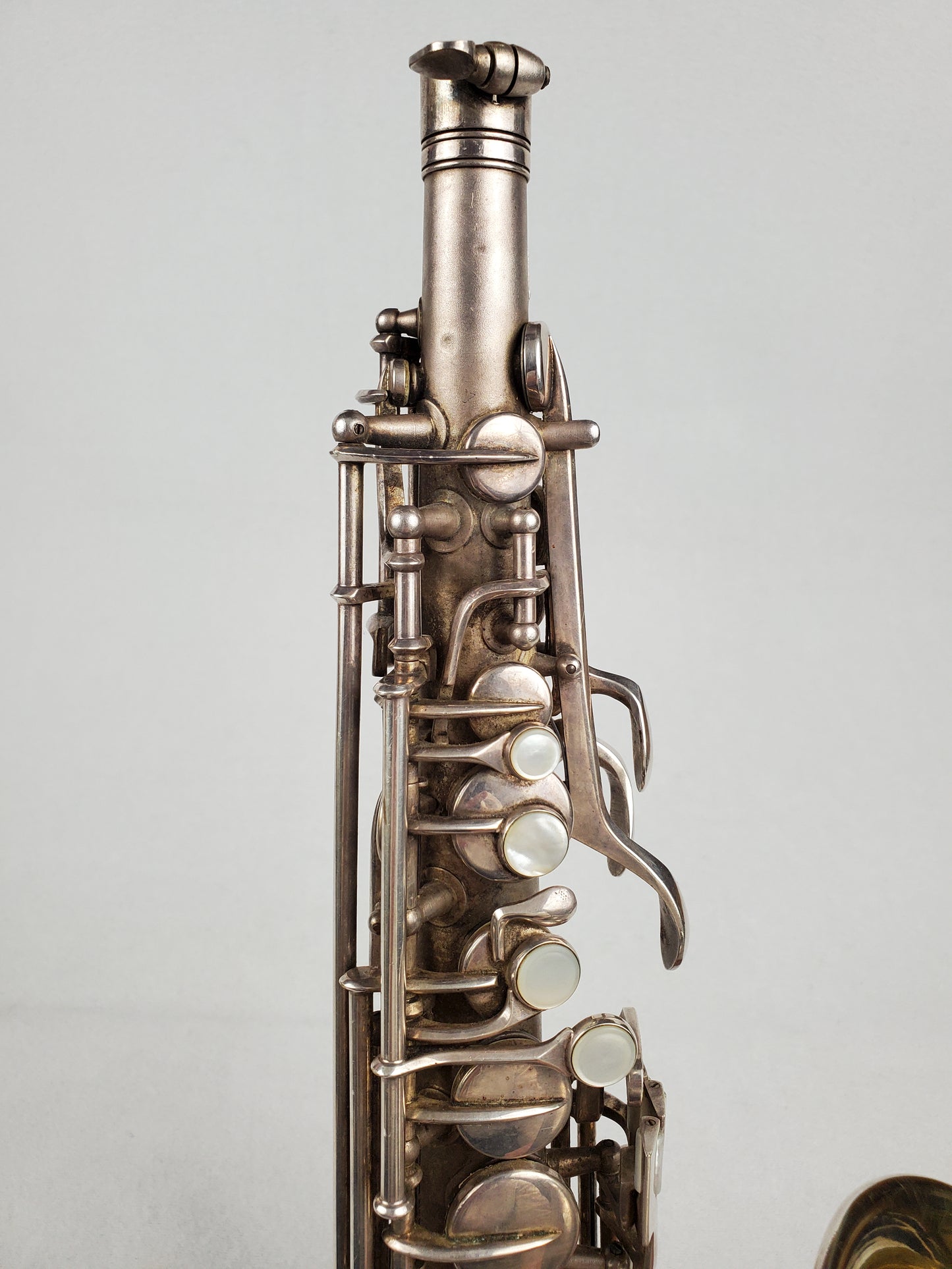 Conn F Mezzo Soprano Saxophone 213xxx - Silver Plated w Gold Wash Bell