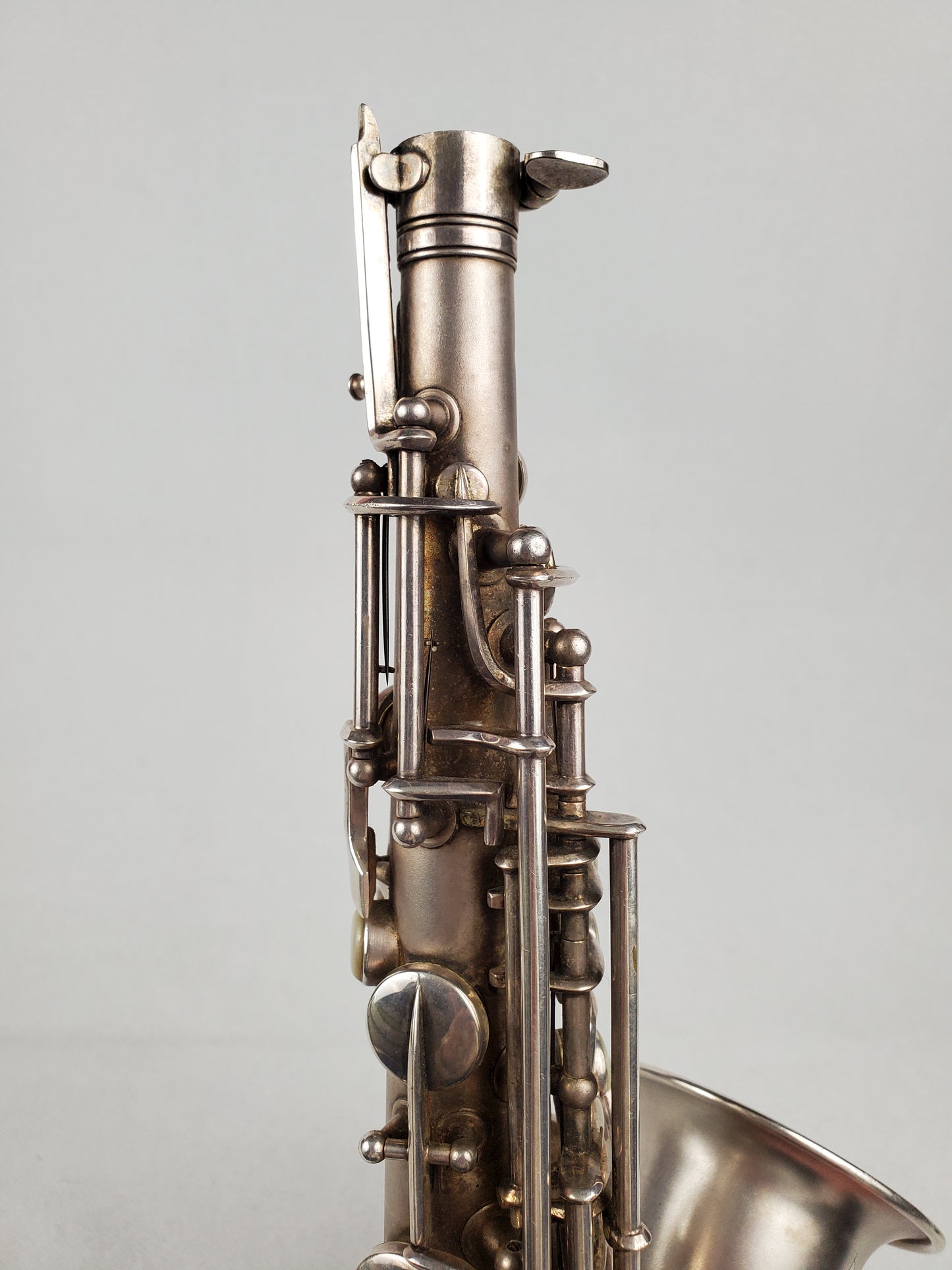 Conn F Mezzo Soprano Saxophone 213xxx - Silver Plated w Gold Wash Bell