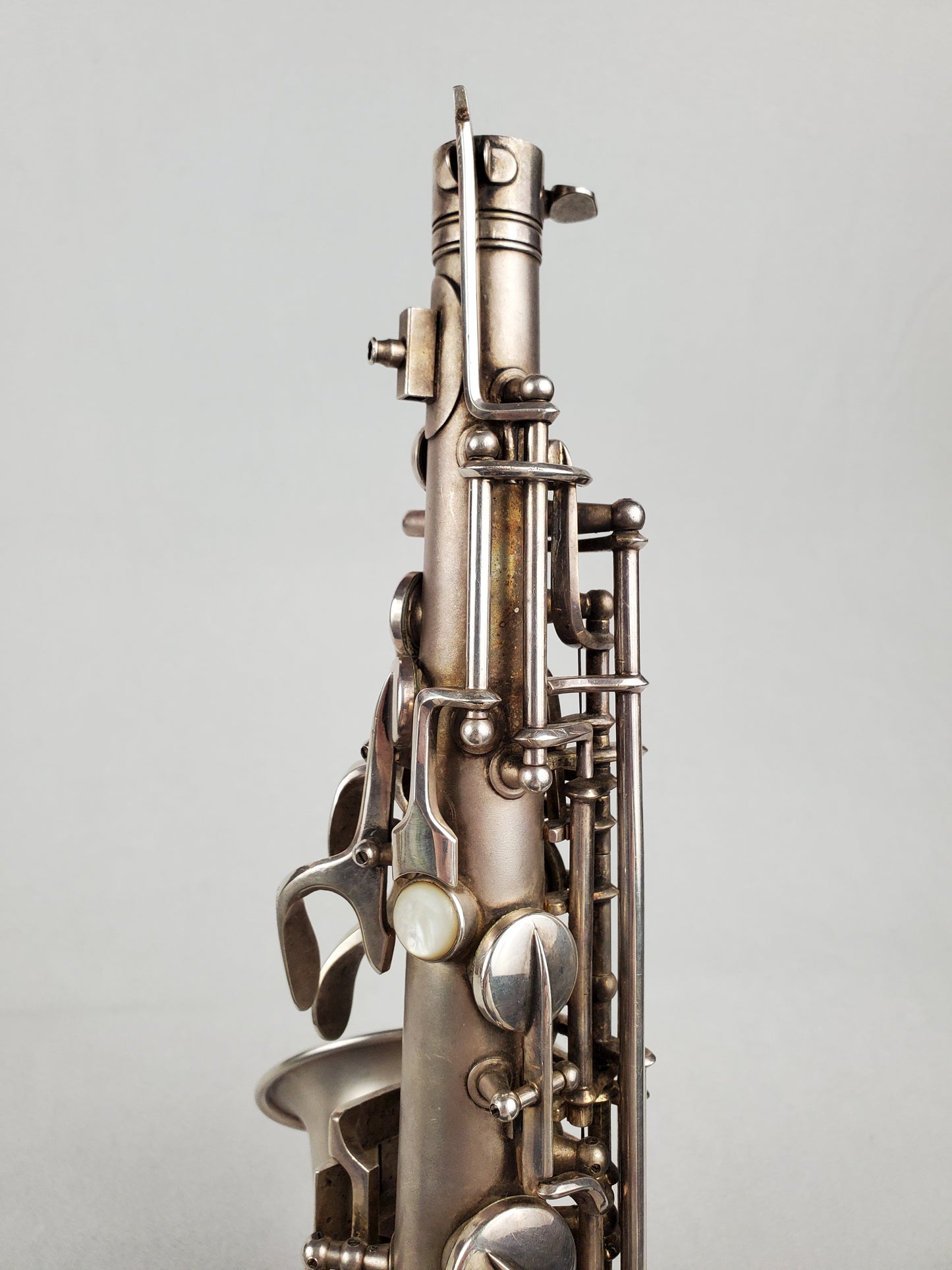 Conn F Mezzo Soprano Saxophone 213xxx - Silver Plated w Gold Wash Bell