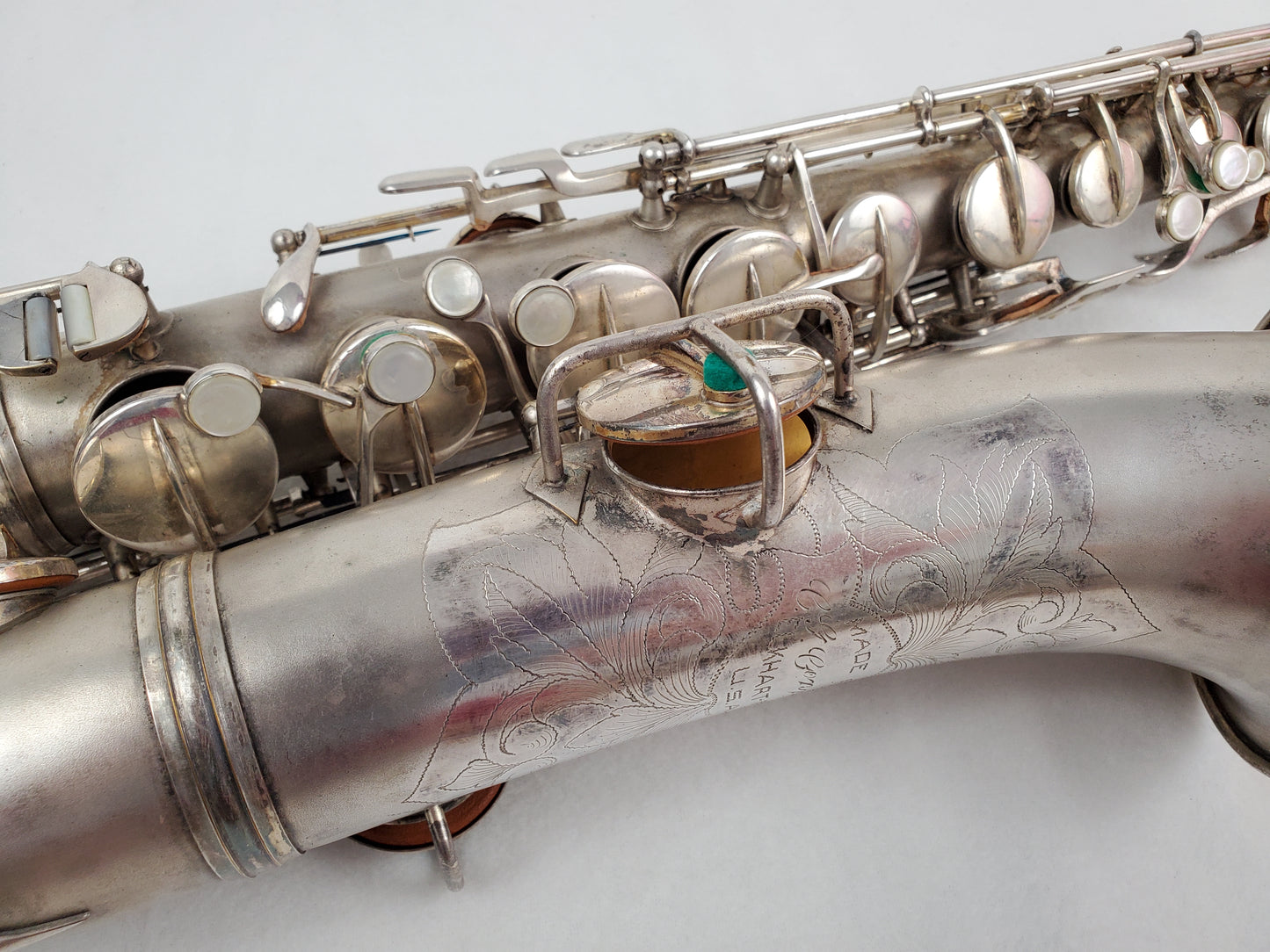 Conn C Melody Saxophone 224xxx - Silver Plated w Gold Wash Bell