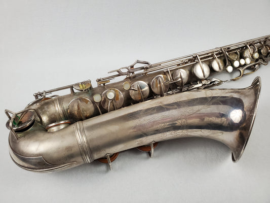 Conn 10M Tenor Saxophone 274xxx - Silver Plated w Gold Wash Bell