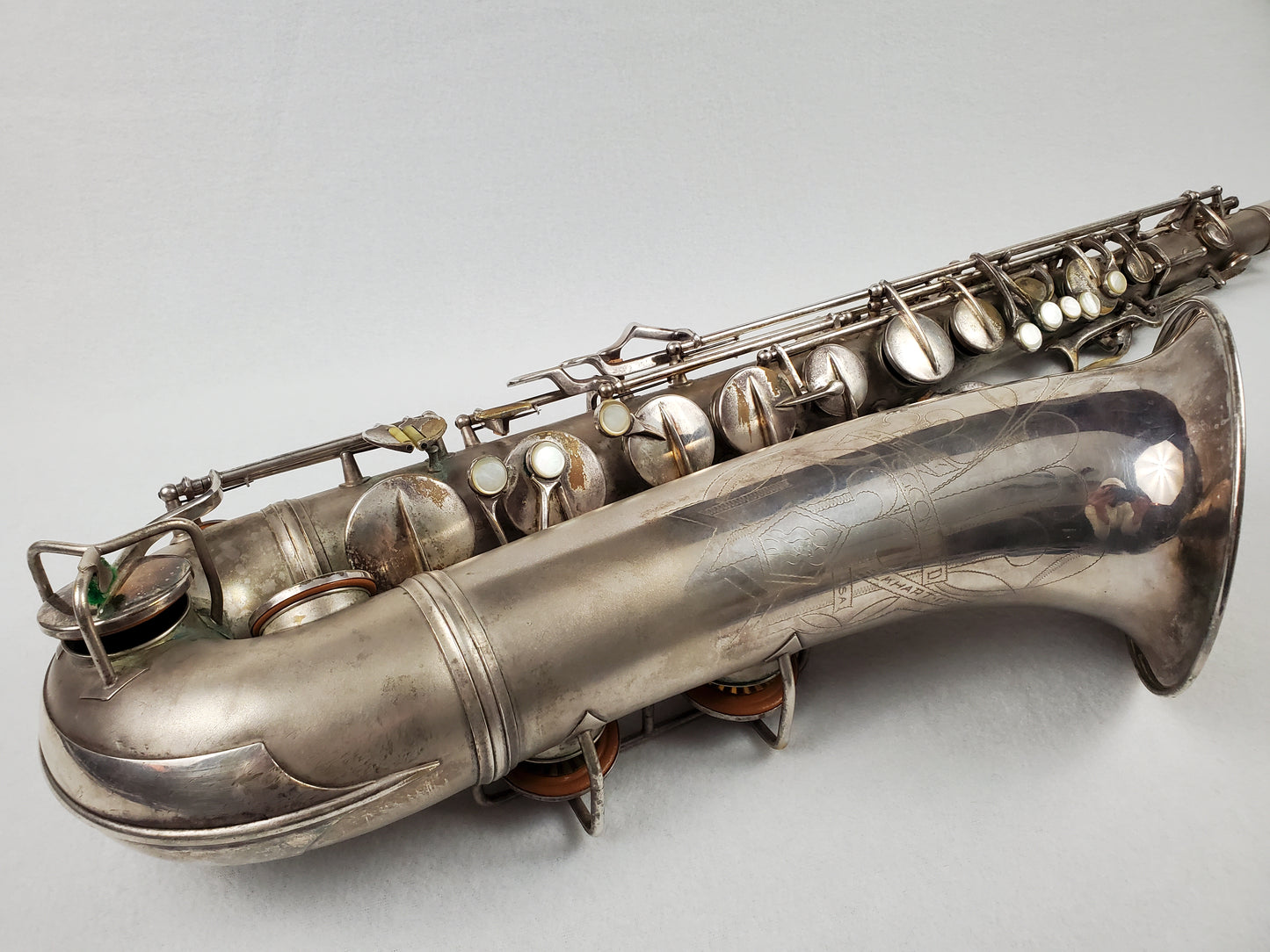 Conn 10M Tenor Saxophone 274xxx - Silver Plated w Gold Wash Bell